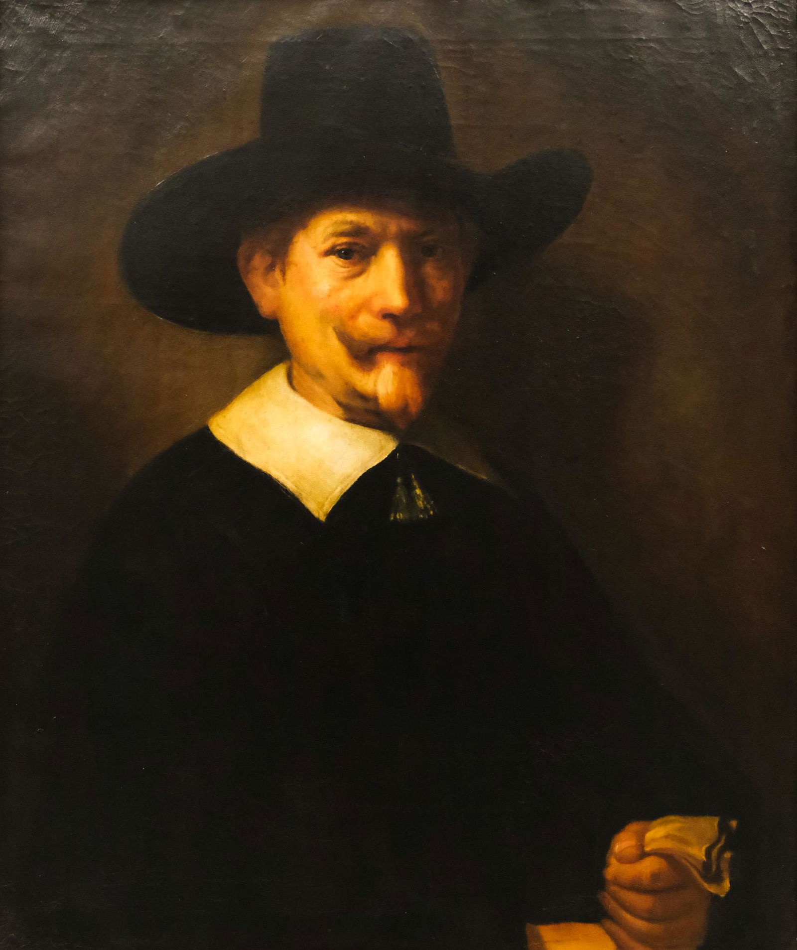 Martha B. Jones, "A Man Holding Gloves" (1 of 6)