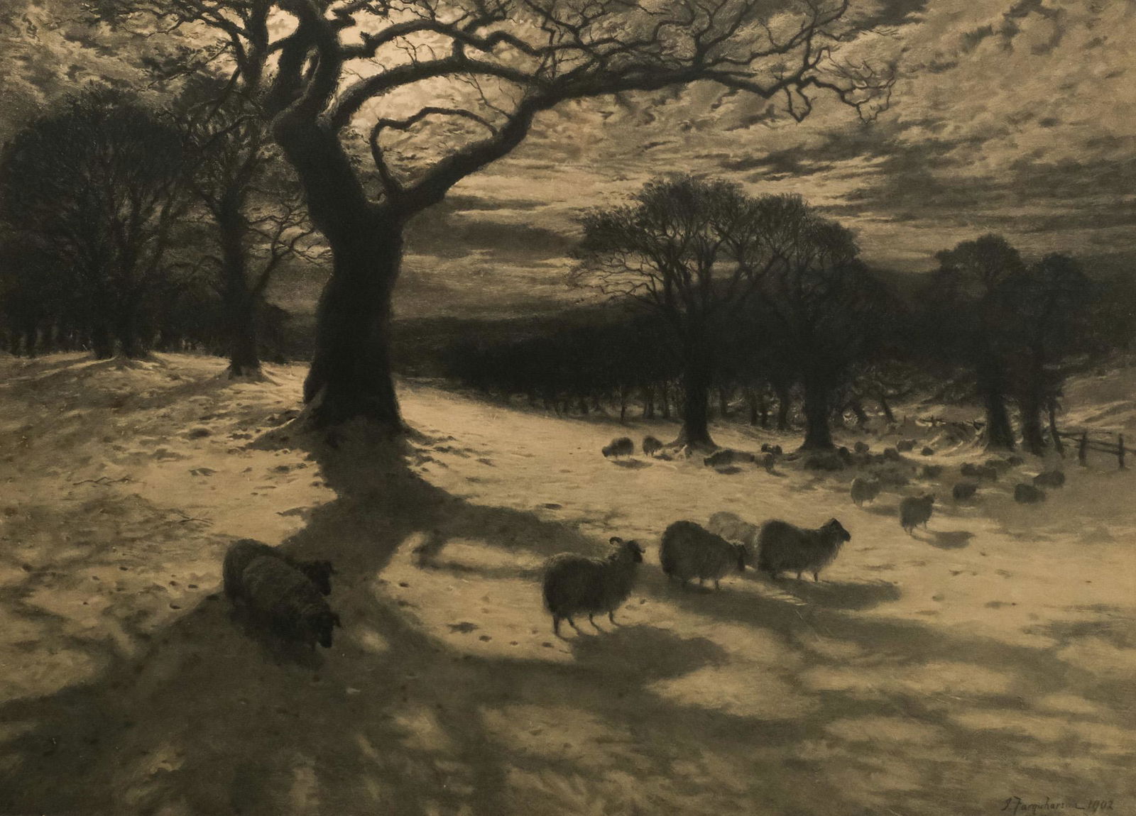 After Joseph Farquharson, "Per Snow-clad Pasture" (1 of 5)