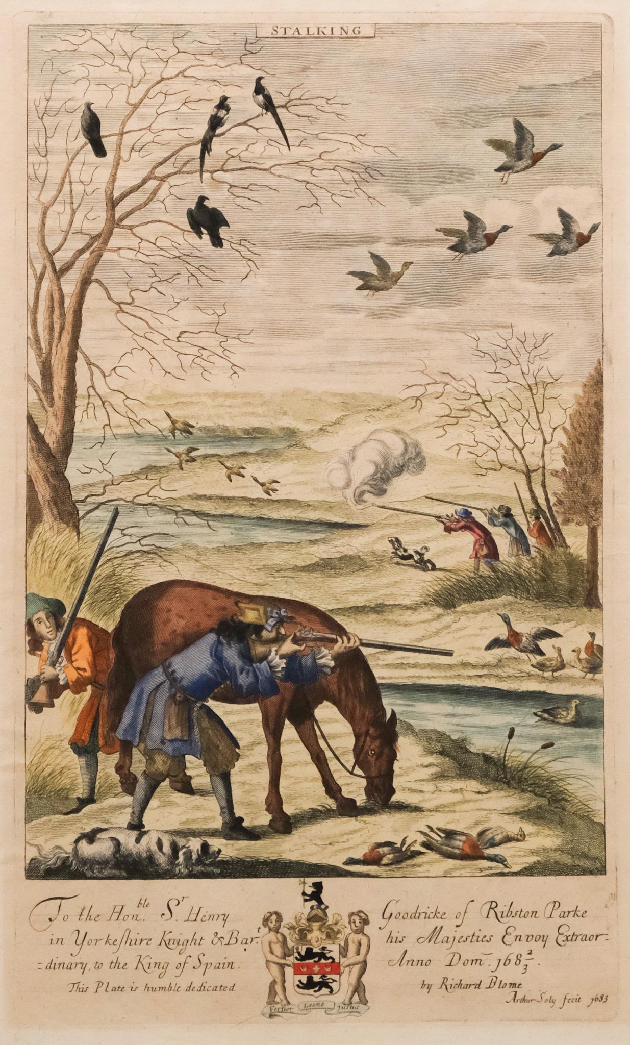 After Richard Blome, "Stalking" (1 of 5)