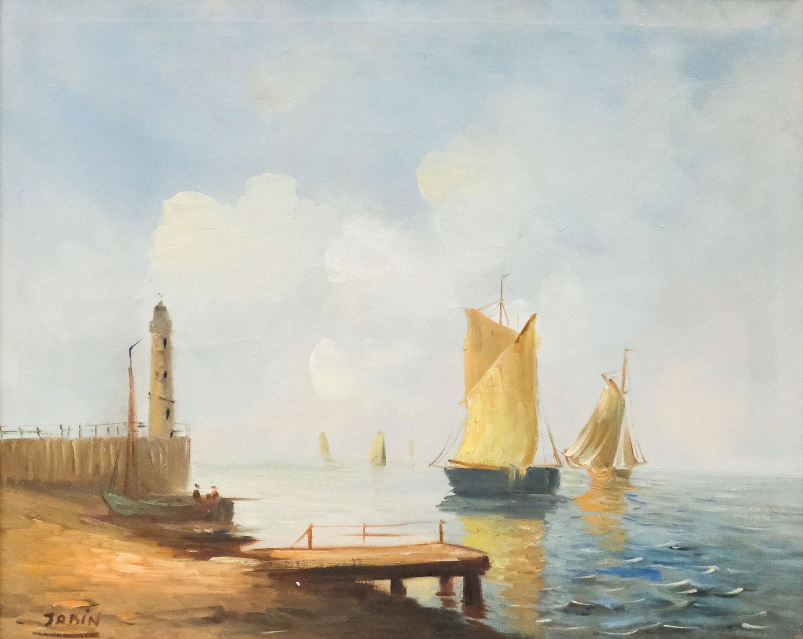 Jacques de Jabin, Seascape with Lighthouse (1 of 6)