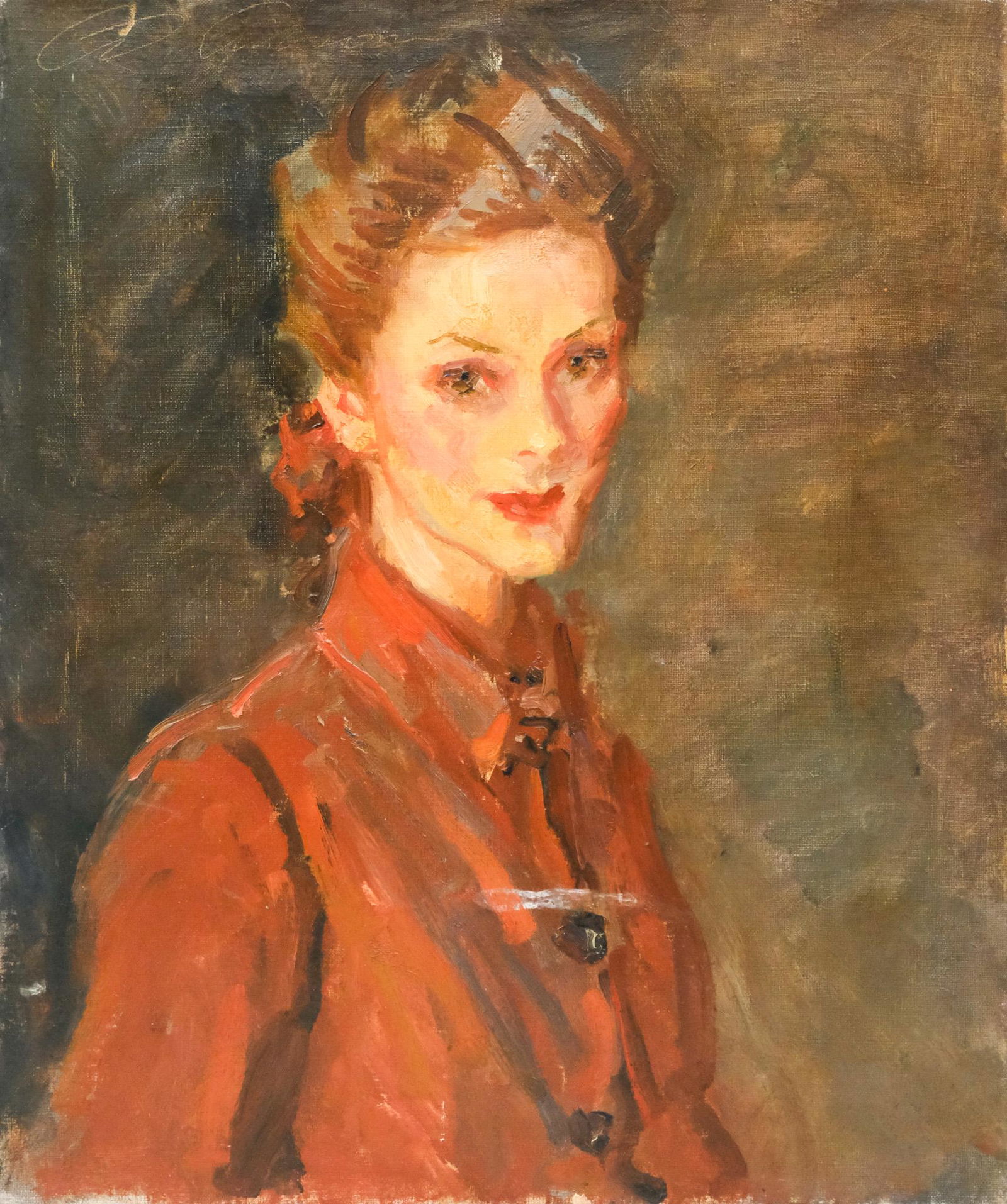 Charles Dana Gibson, "Woman in Red Jacket" (1 of 5)