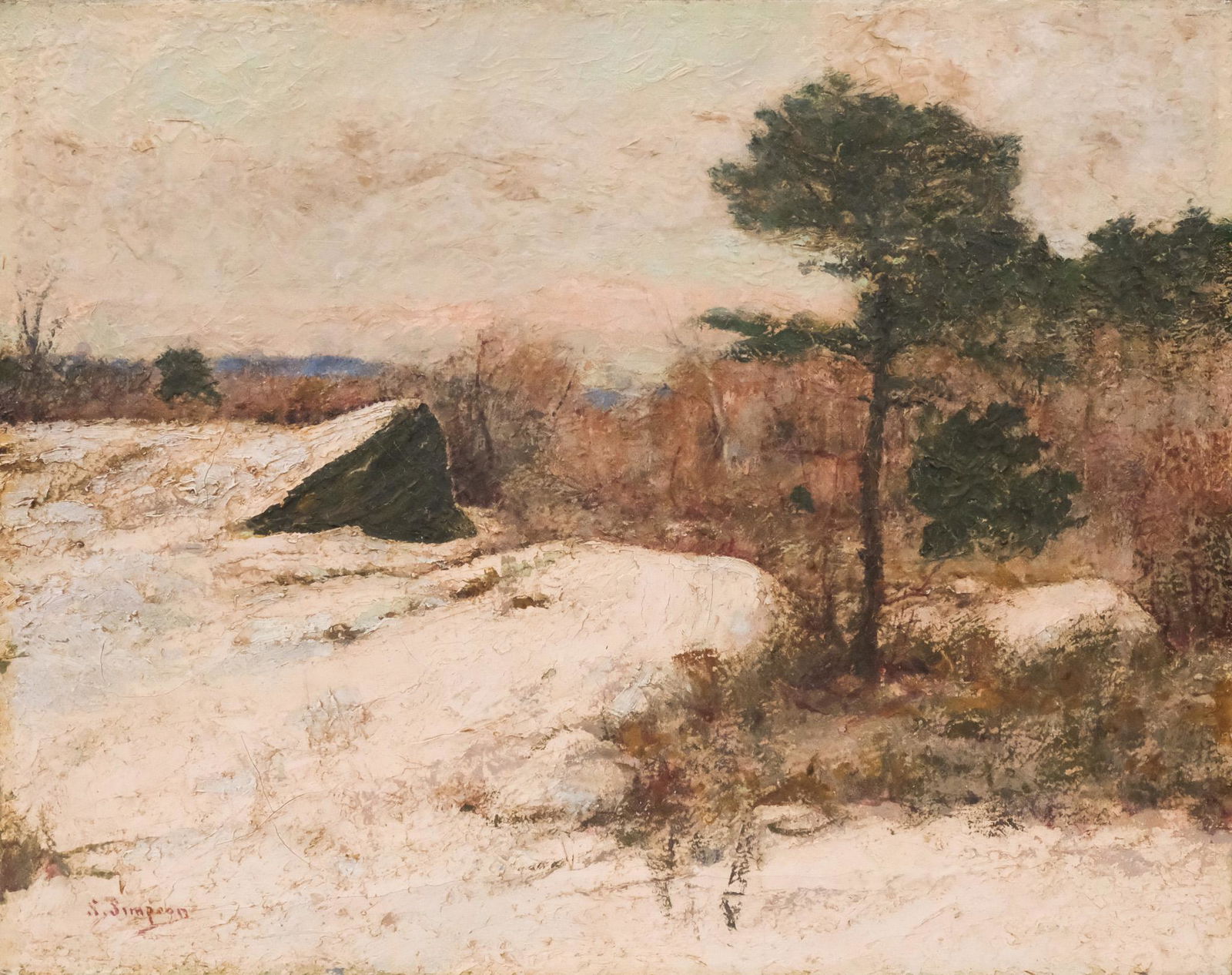Samuel Simpson, Snowy Landscape at Sunrise (1 of 6)
