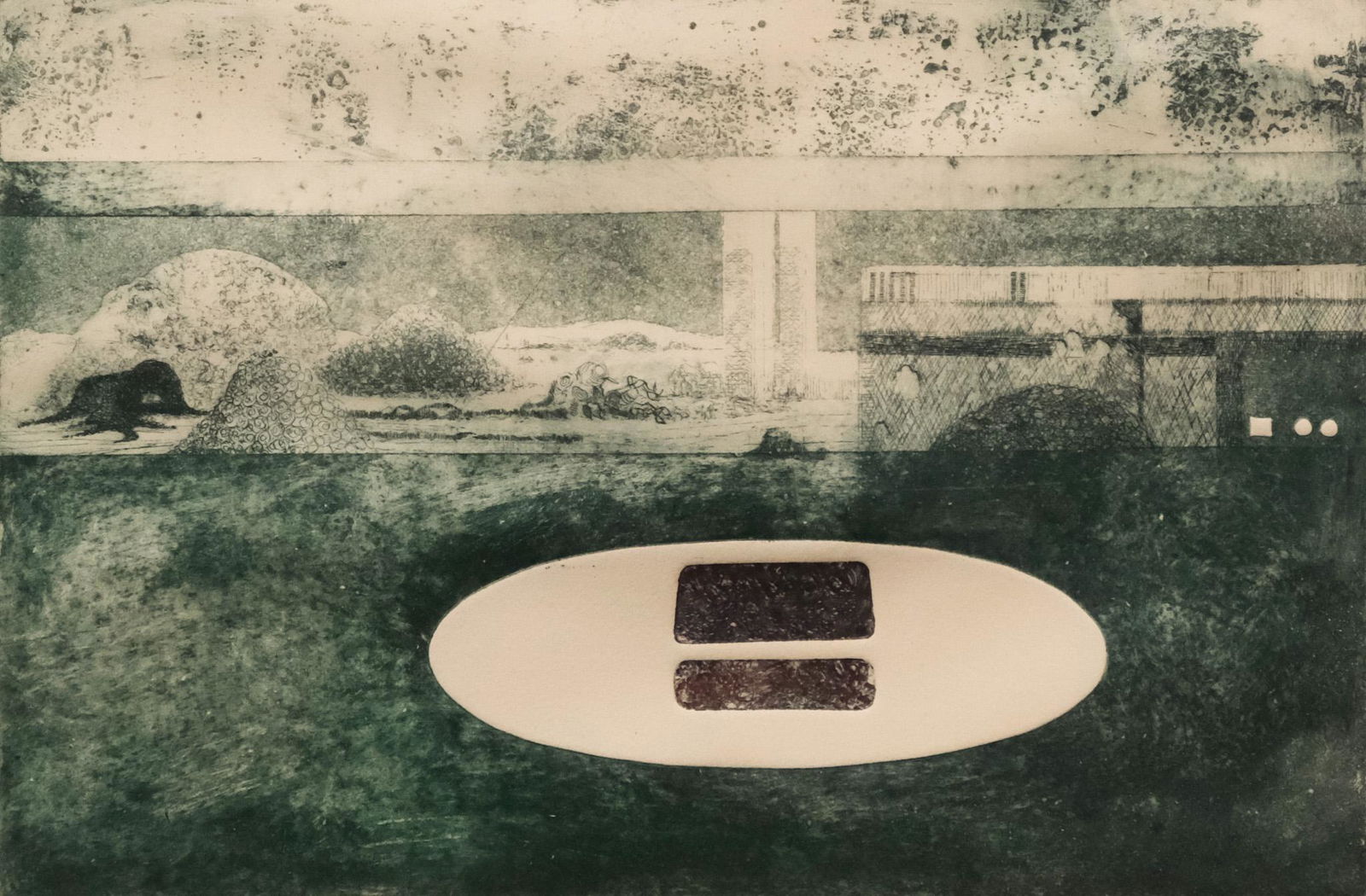 American School, Green Abstract (1 of 5)