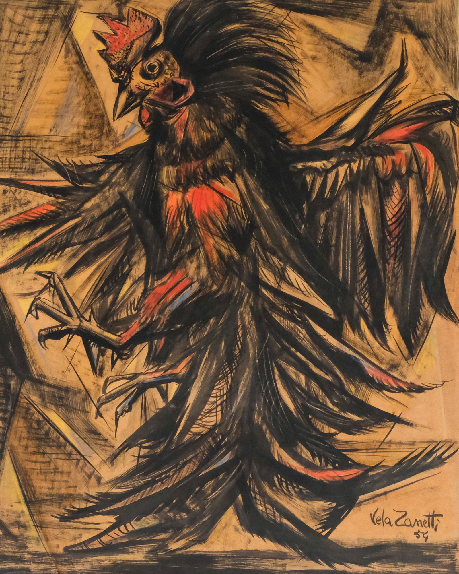 Vela Zanetti, "Fighting Cock" (1 of 4)