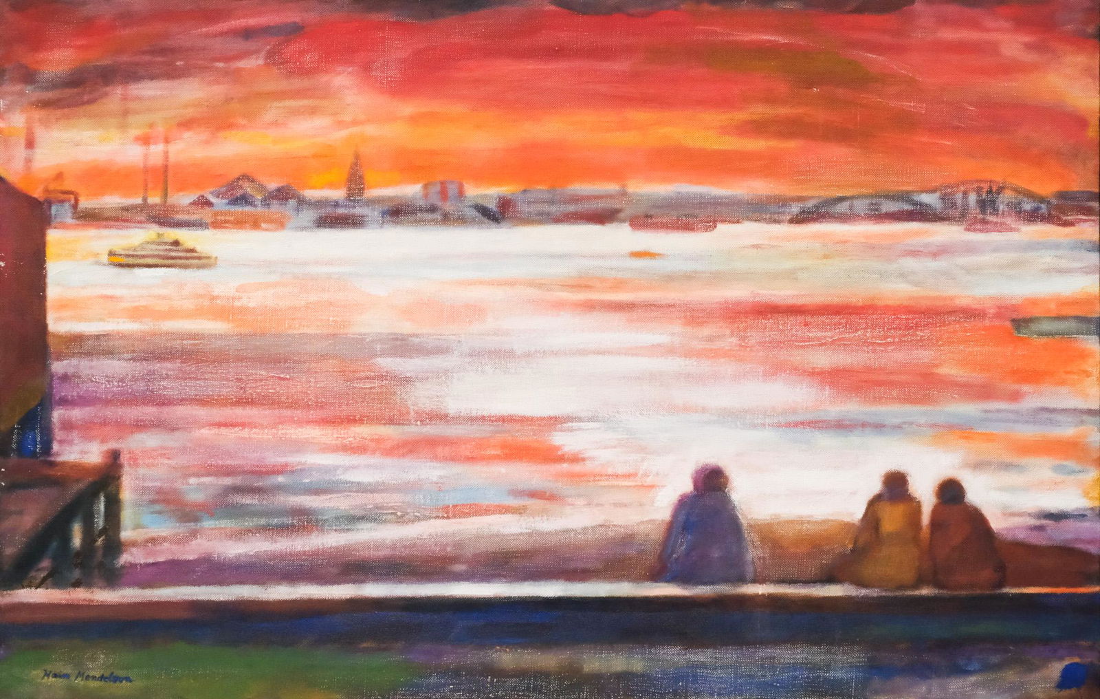 Haim Mendelson, "Sunset On the Water" (1 of 5)