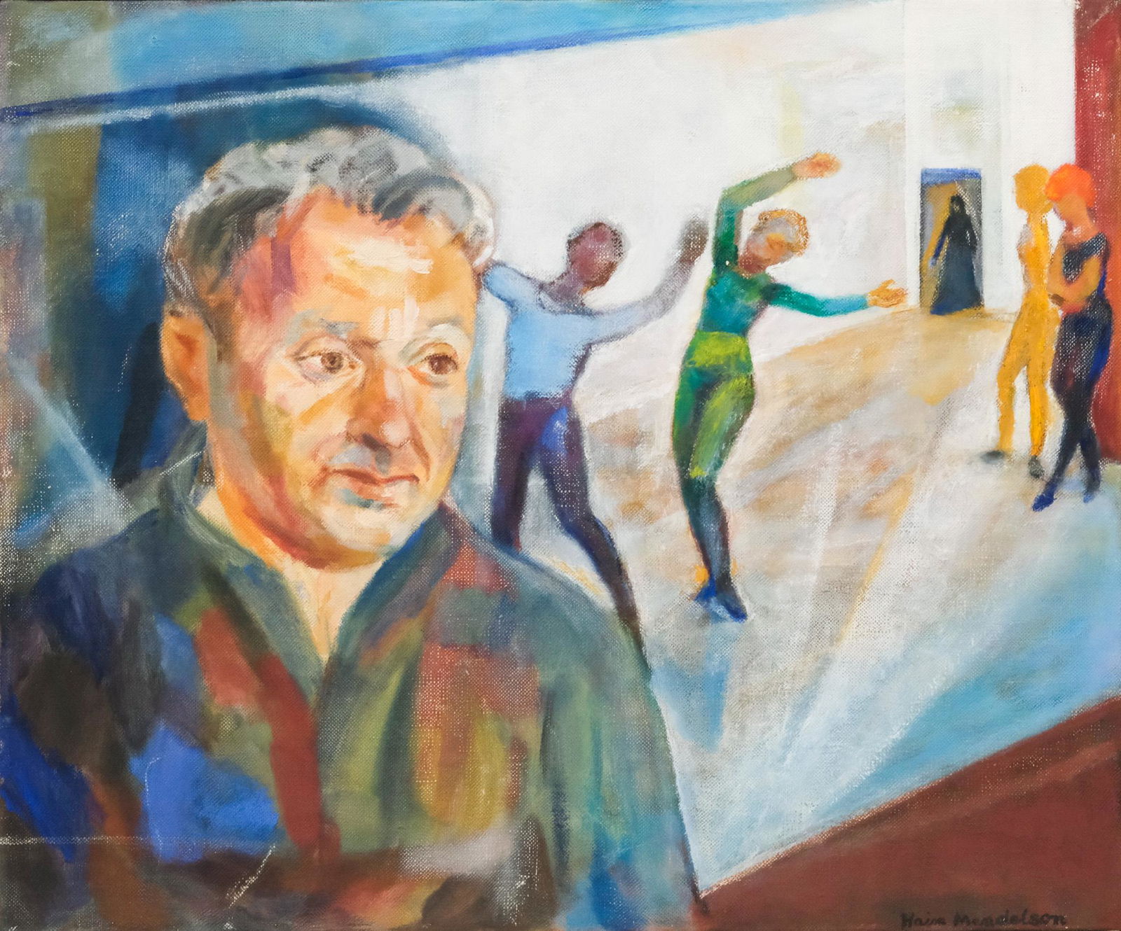 Haim Mendelson, "Father Watching a Dance Class" (1 of 5)