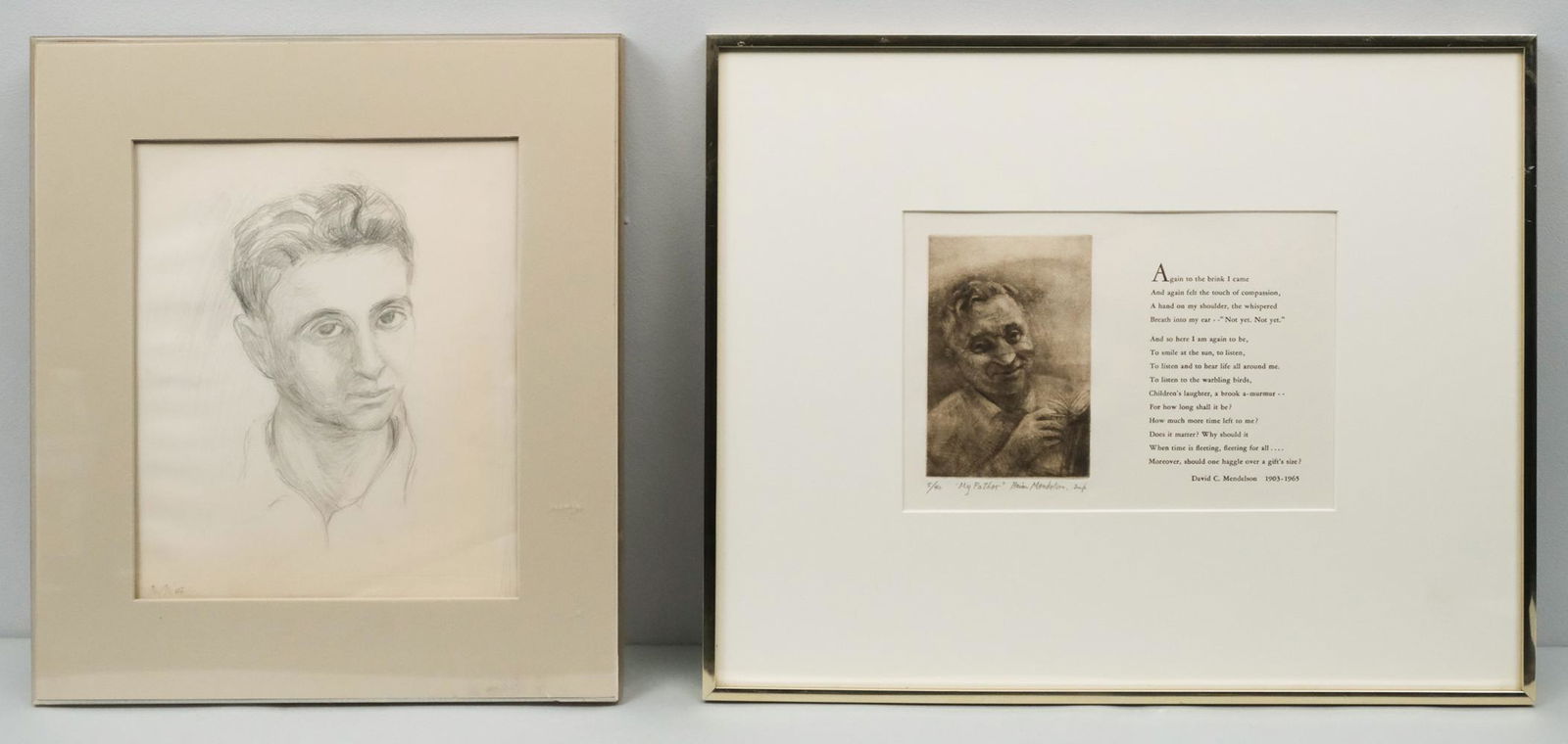 Haim Mendelson, "My Father" & "Self Portrait" (1 of 8)