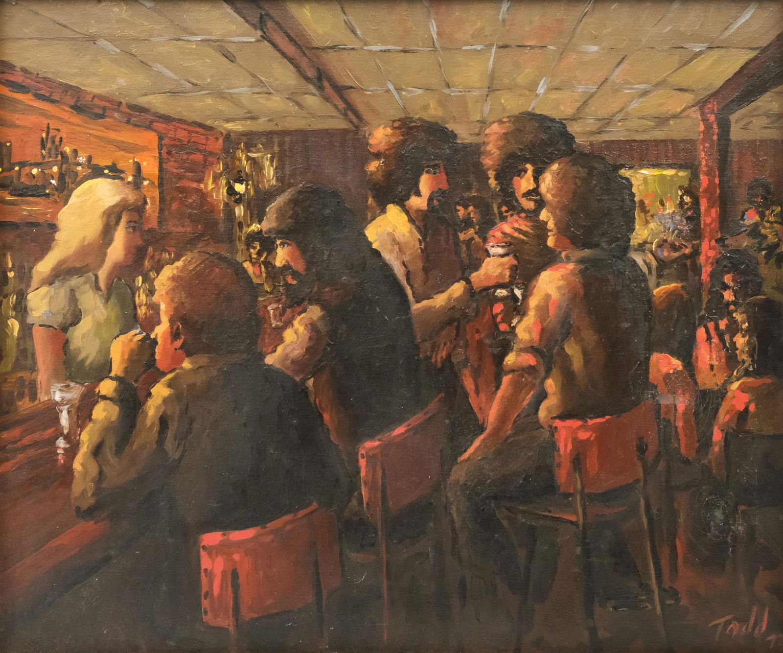 American School, Busy Bar Scene (1 of 6)