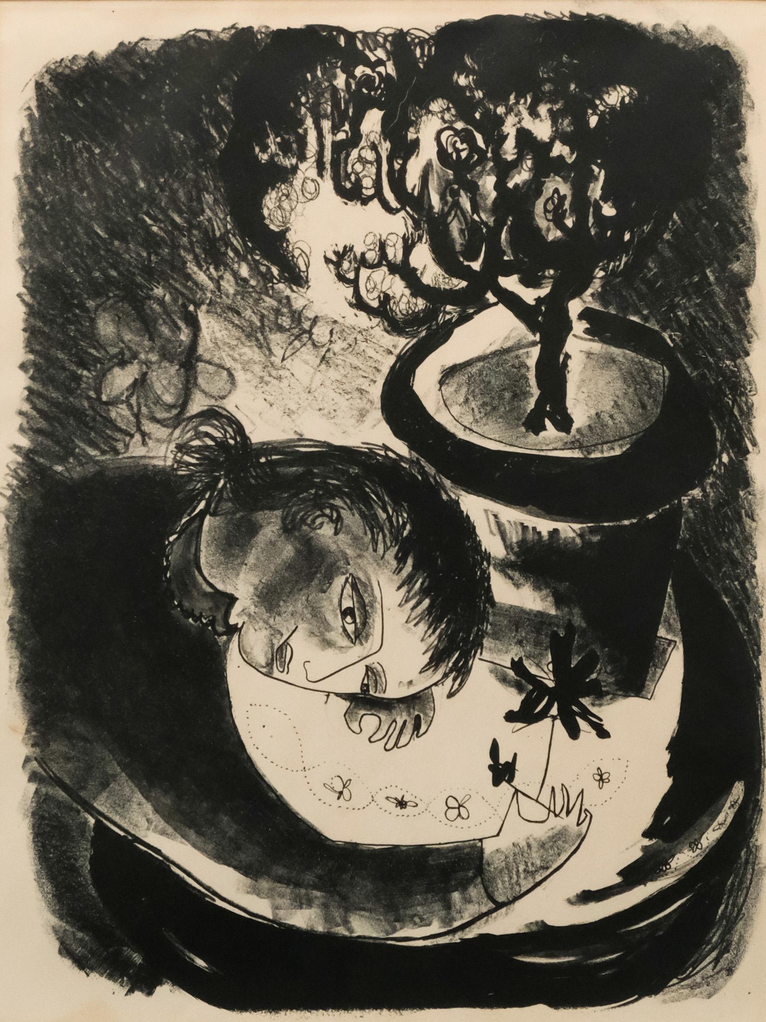 European School, Woman with Flowers (1 of 5)