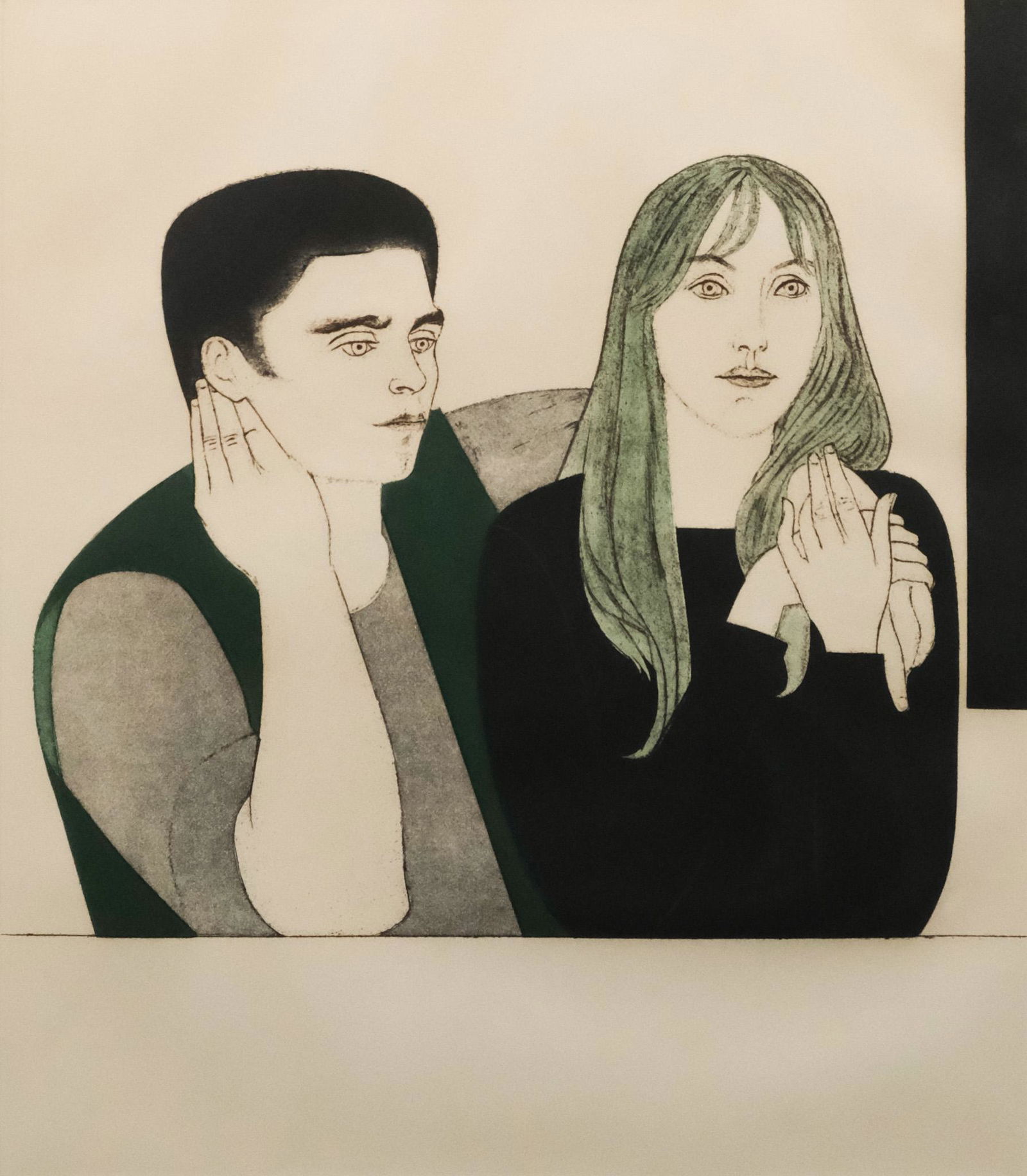 Will Barnet, "The Young Couple" (1 of 5)