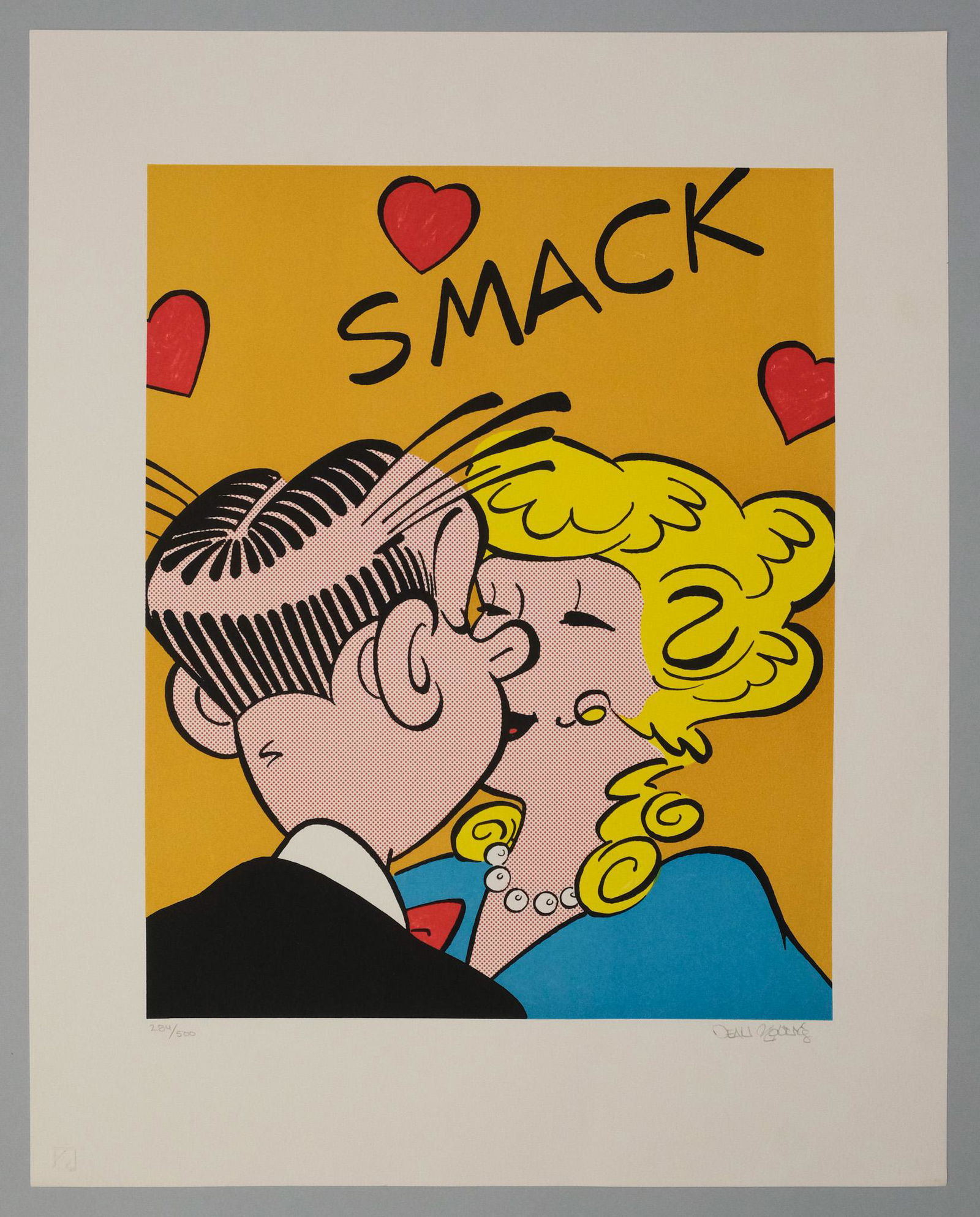 Dean Young, Dagwood and Blondie Kiss (1 of 5)