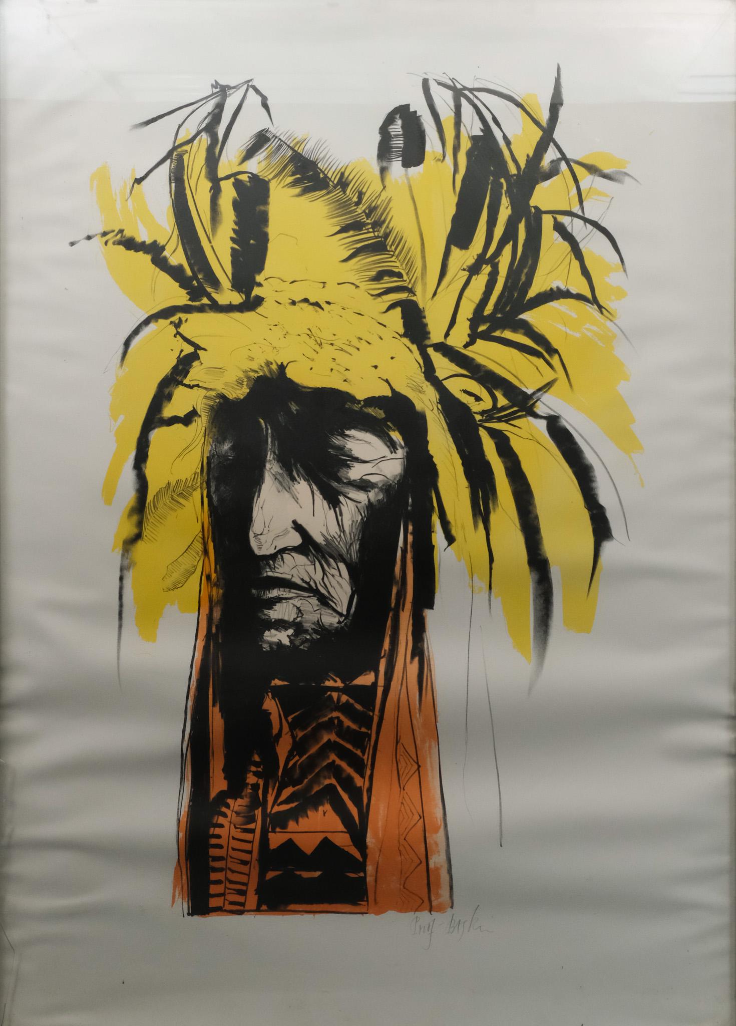 Leonard Baskin, "The American Indian" (1 of 5)