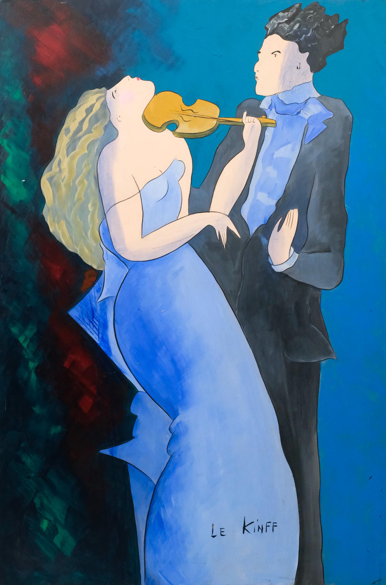 Linda Le Kinff, Musicians in Blue (1 of 4)