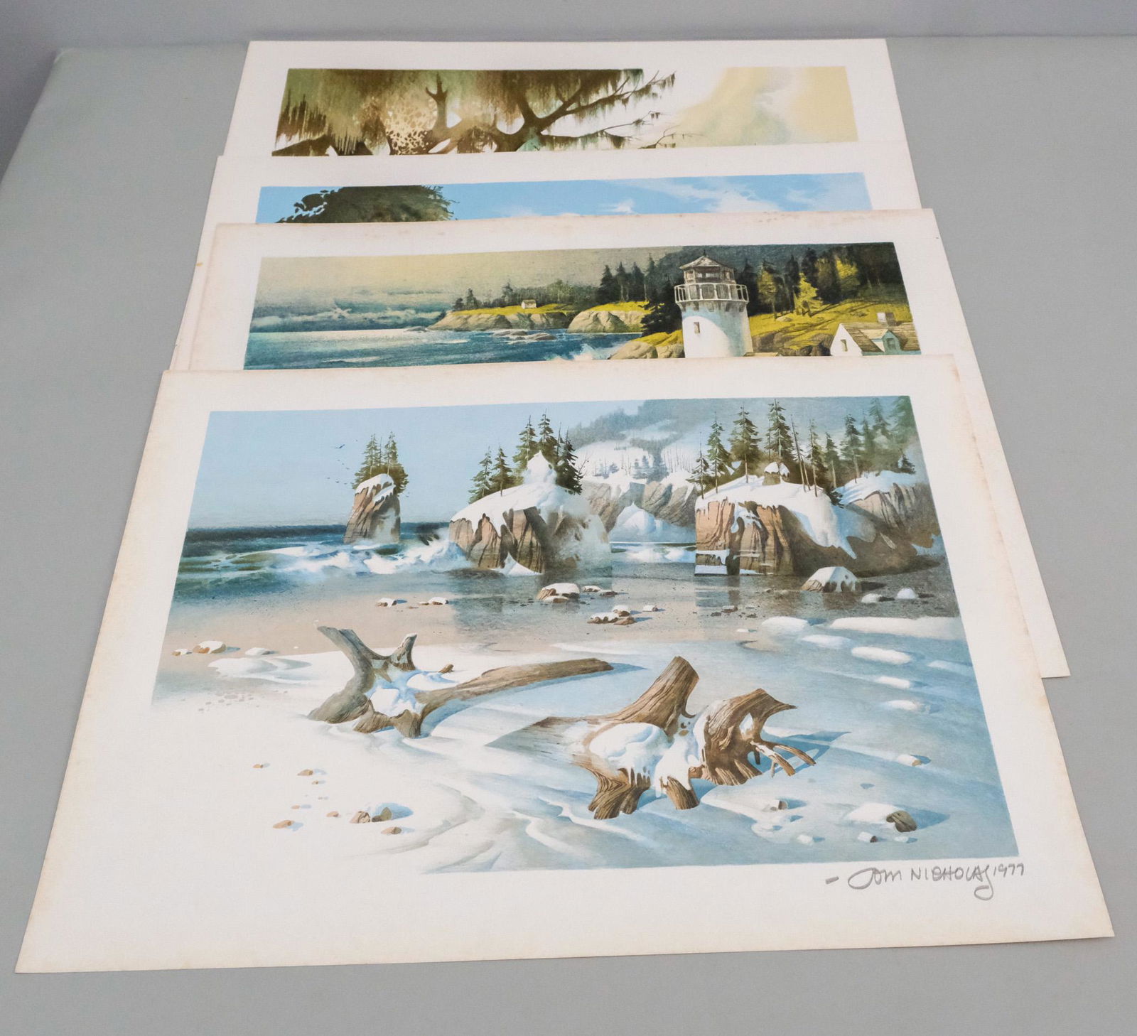 Lot of Tom Nicholas Lithographs (1 of 1)