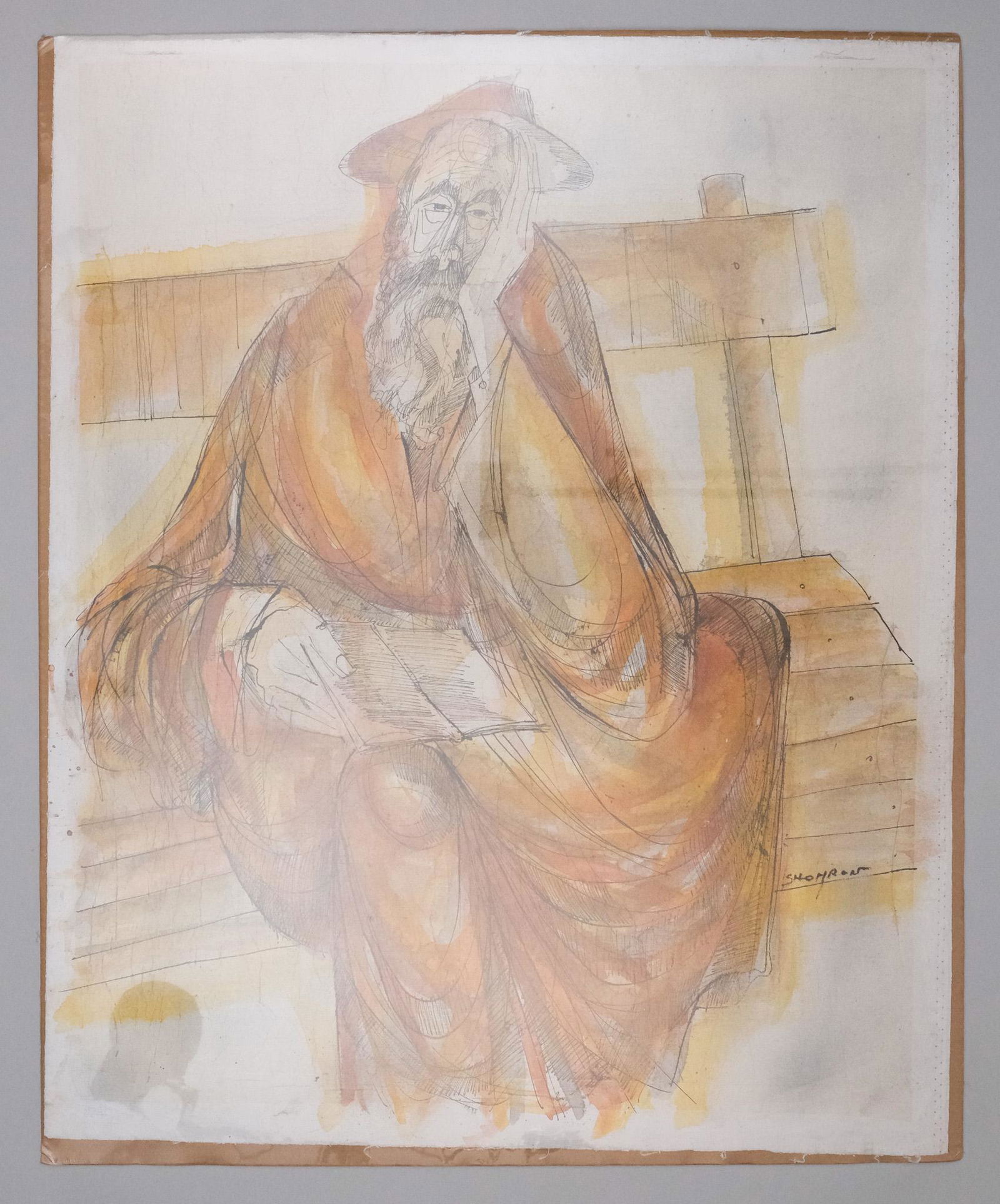 M. Shomron, Seated Rabbi (1 of 5)