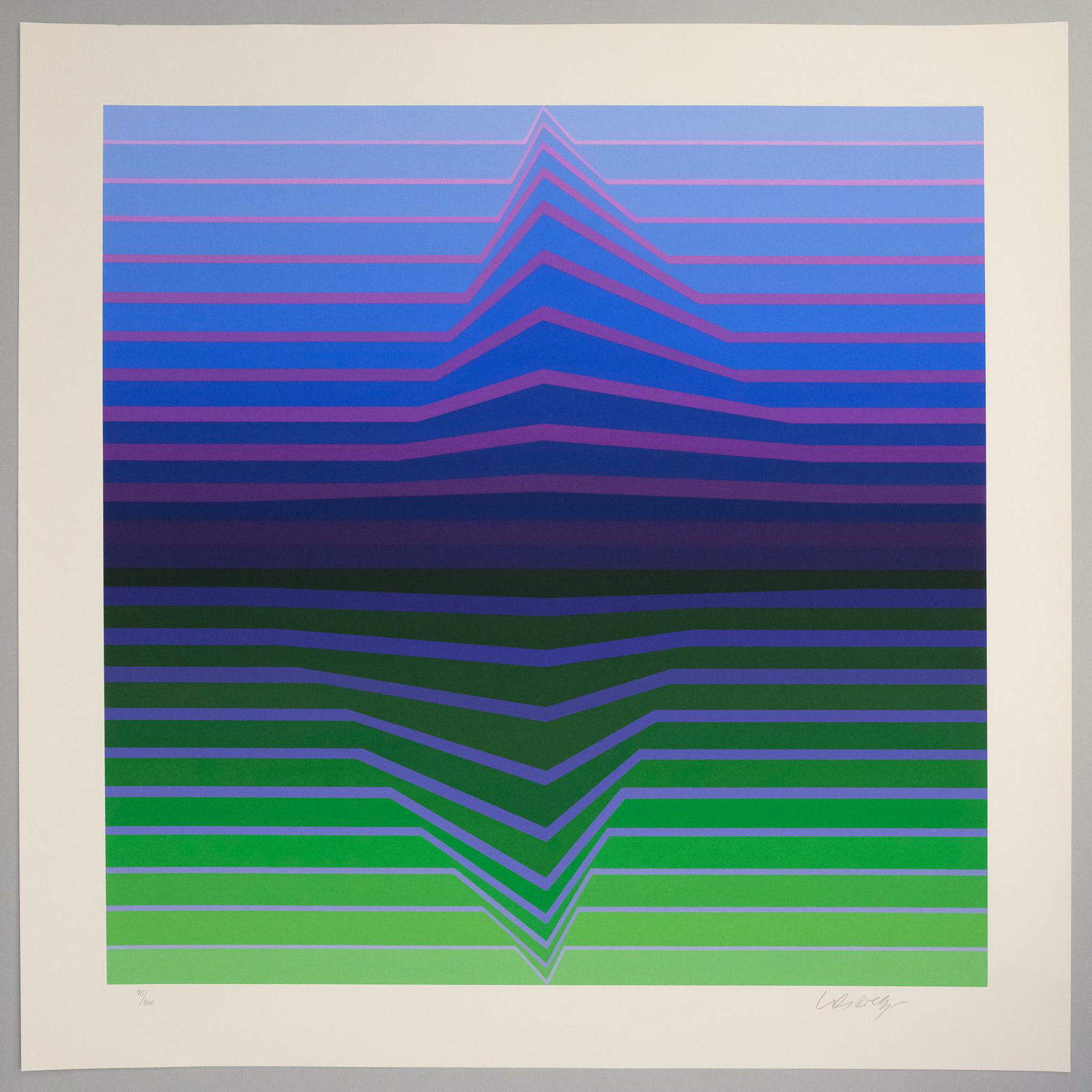 Victor Vasarely, Green & Purple Composition (1 of 5)