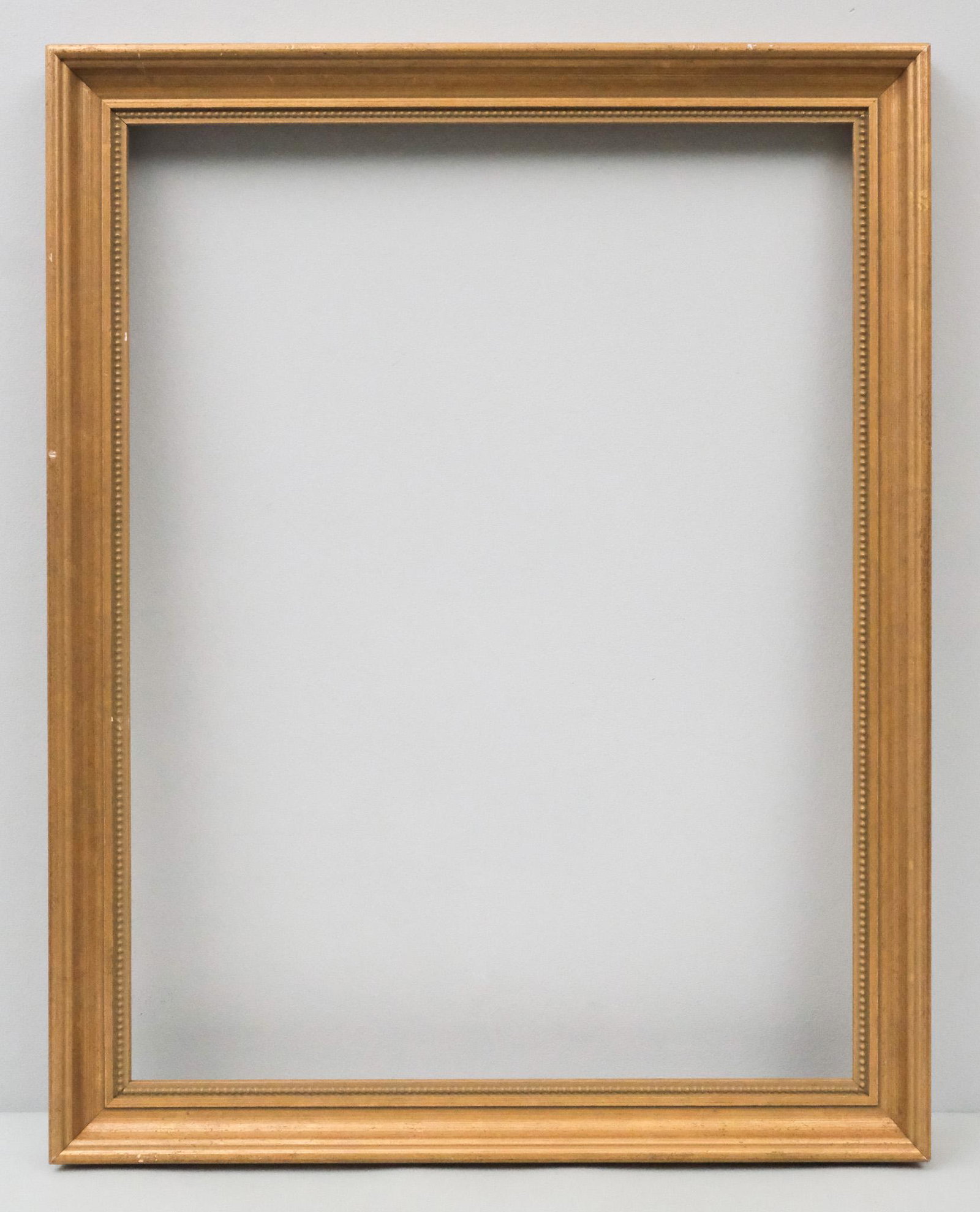 Custom Giltwood Frame 19" x 25": American, 20th century. Overall 23" x 29", Rabbet 19" x 25", Molding 2"