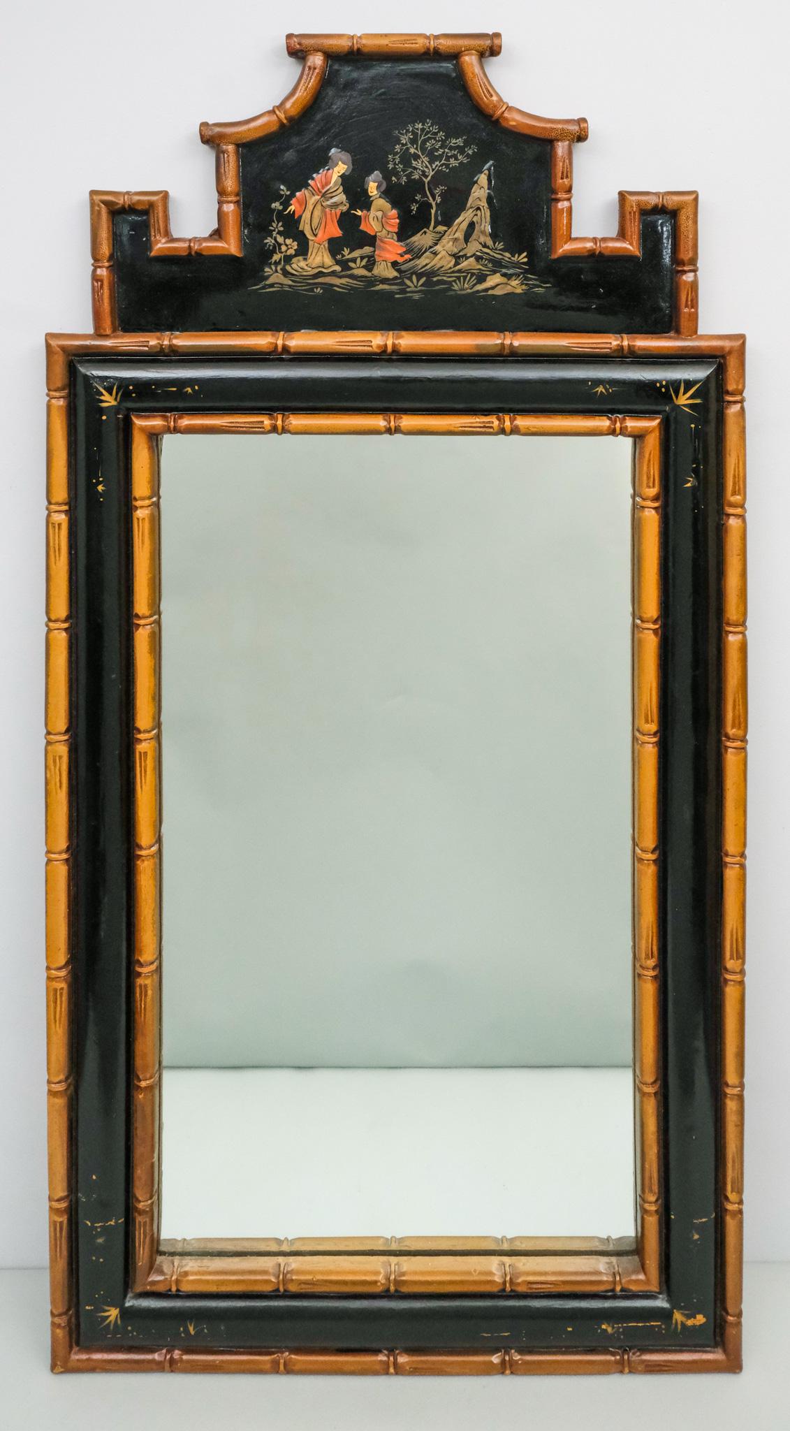 Chinoiserie Faux Bamboo Mirror (1 of 5)