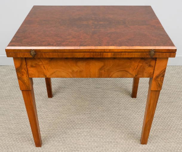 Biedermeier Flip Top Game Table