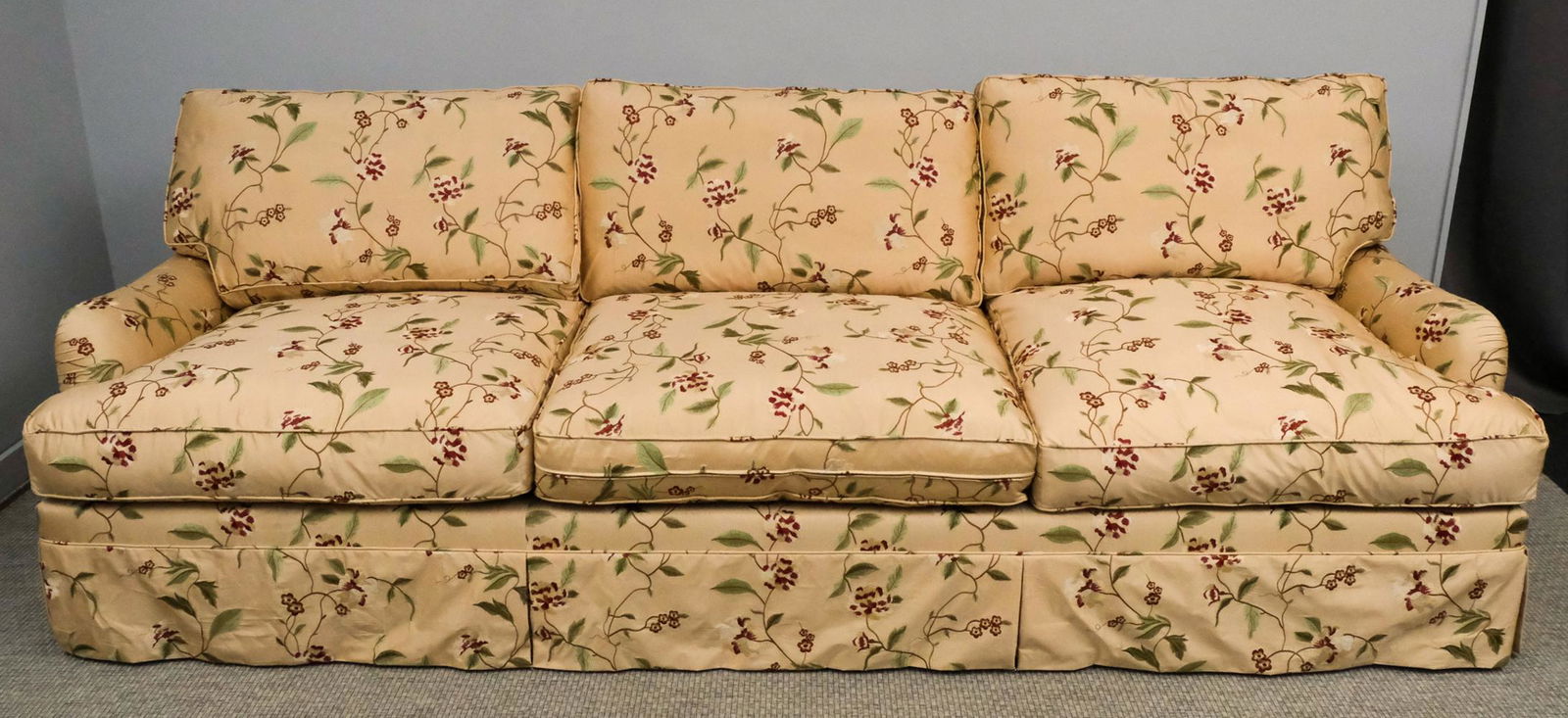 Fortuny Silk Upholstered Couch (1 of 4)