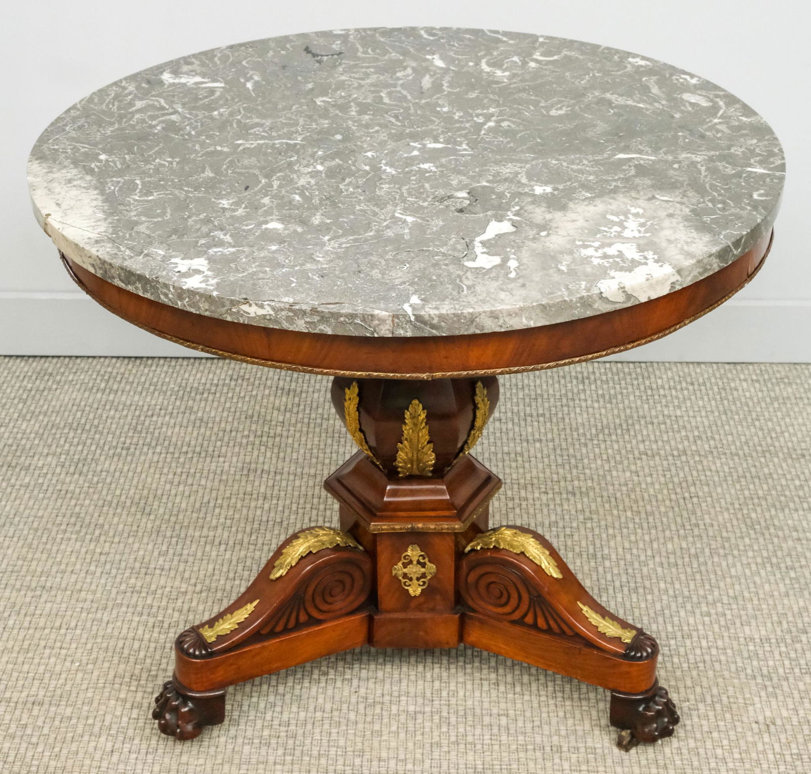 French Empire Marble Top Table (1 of 6)
