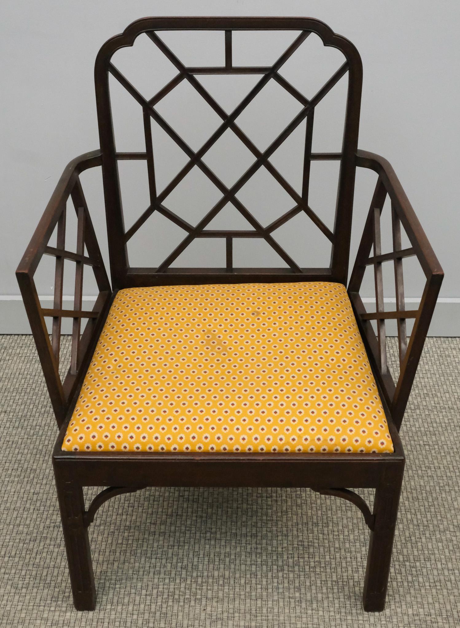 George III Chinese Chippendale Chair (1 of 8)