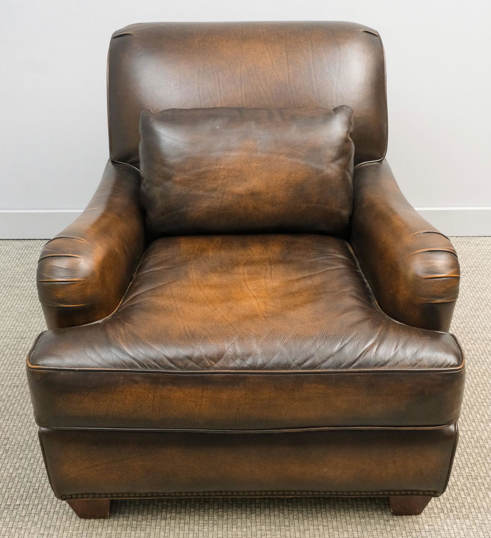 George Smith Style Brown Leather Armchair (1 of 8)