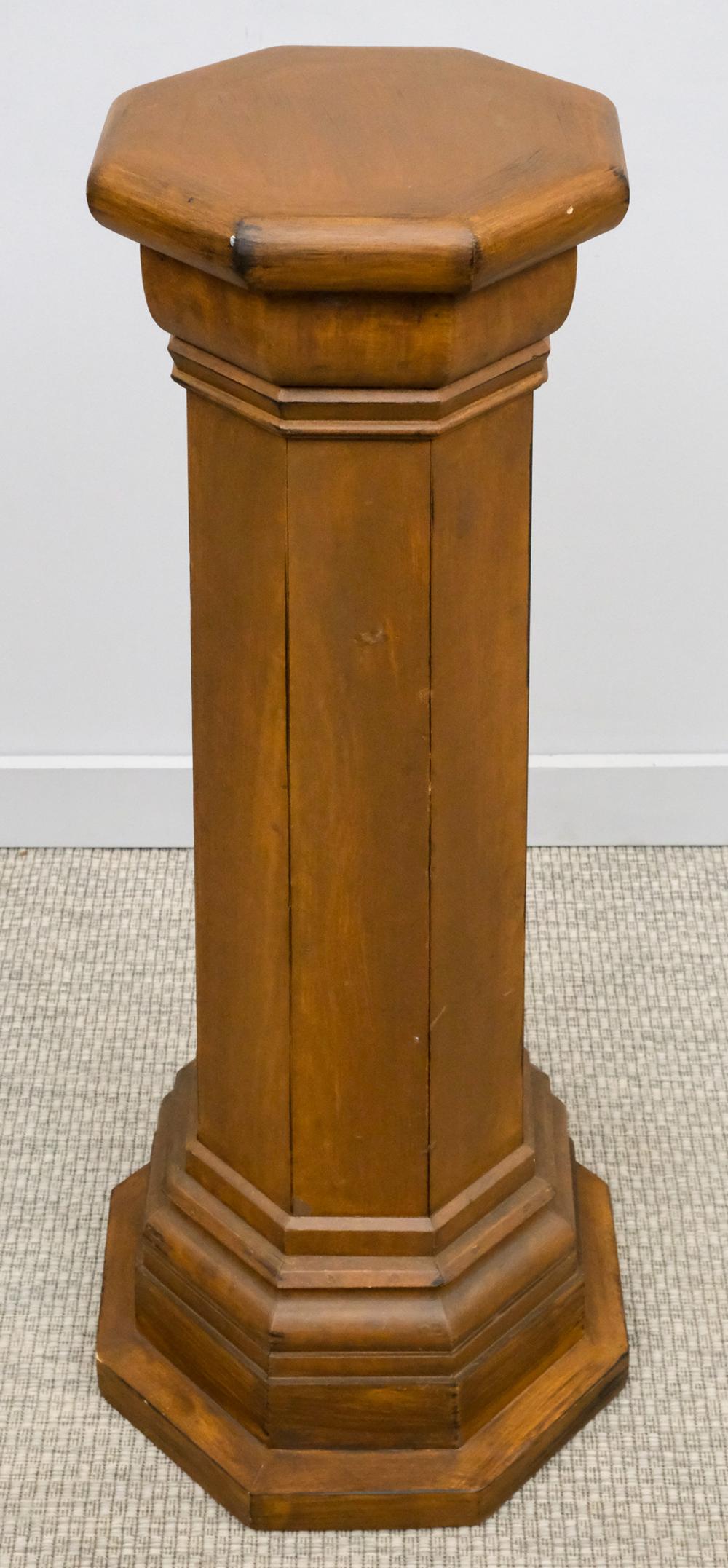 Wooden Octagonal Column Pedestal (1 of 7)