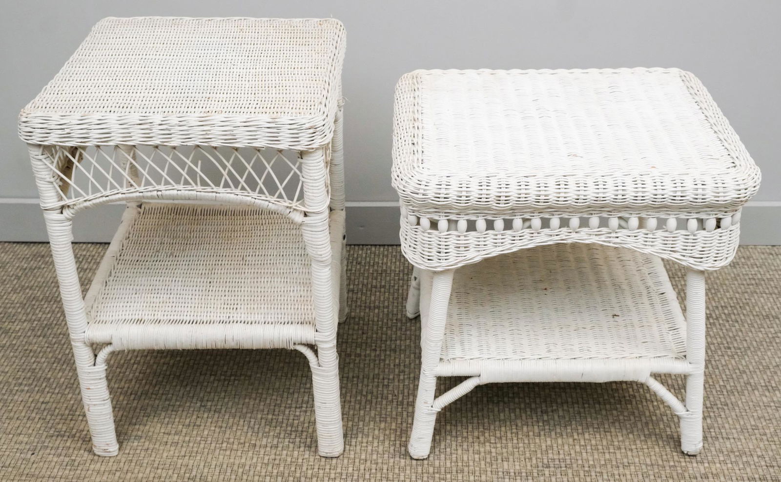 Two Wicker Patio Tables (1 of 4)