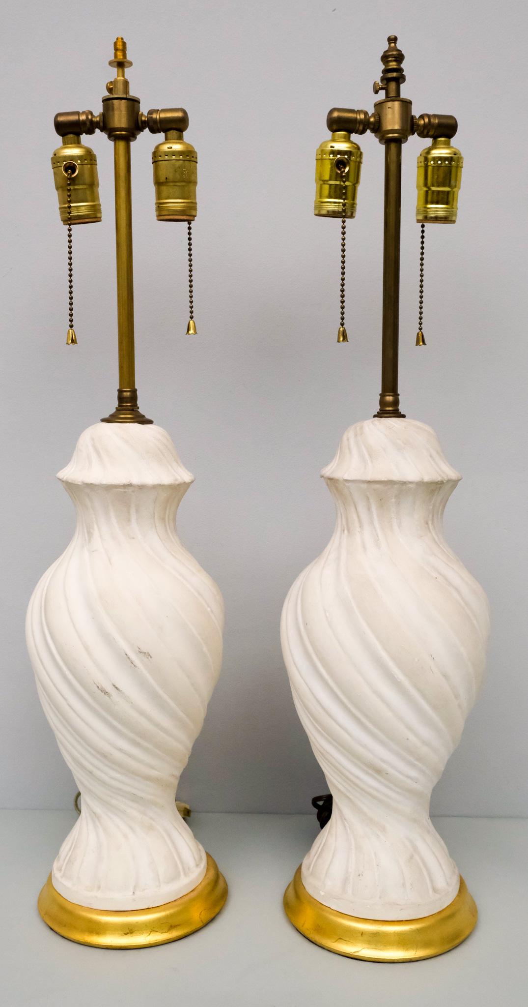 Pair of White Lamps (1 of 6)