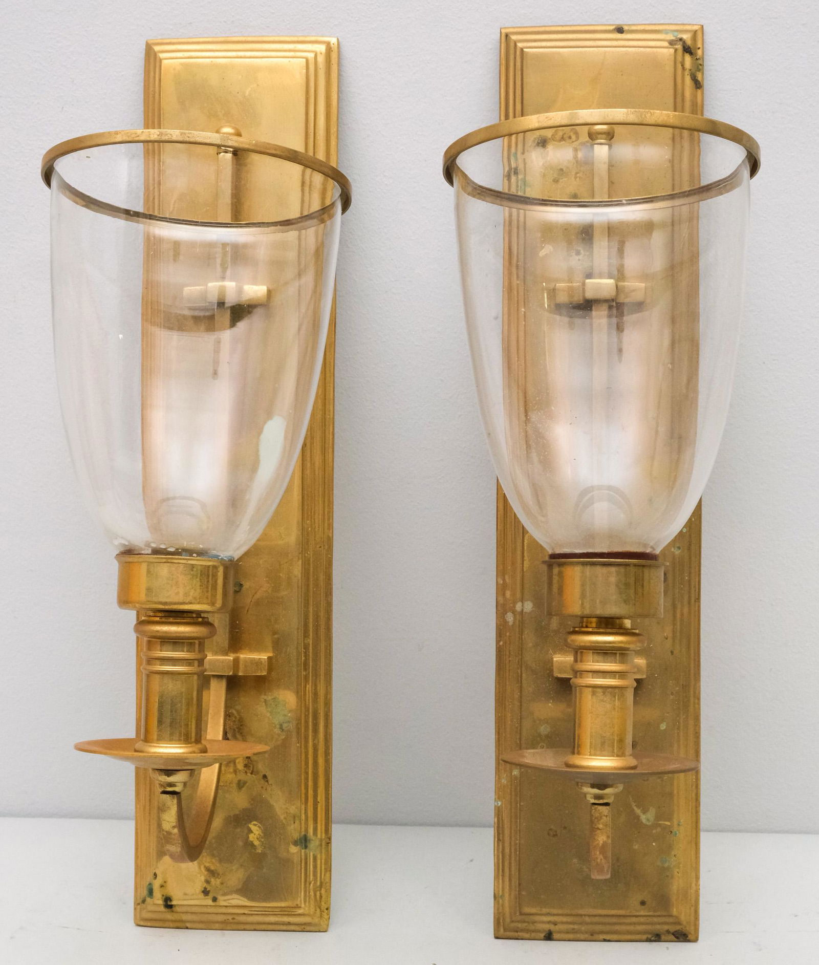 High Quality Pair Elegant Brass Sconces (1 of 6)