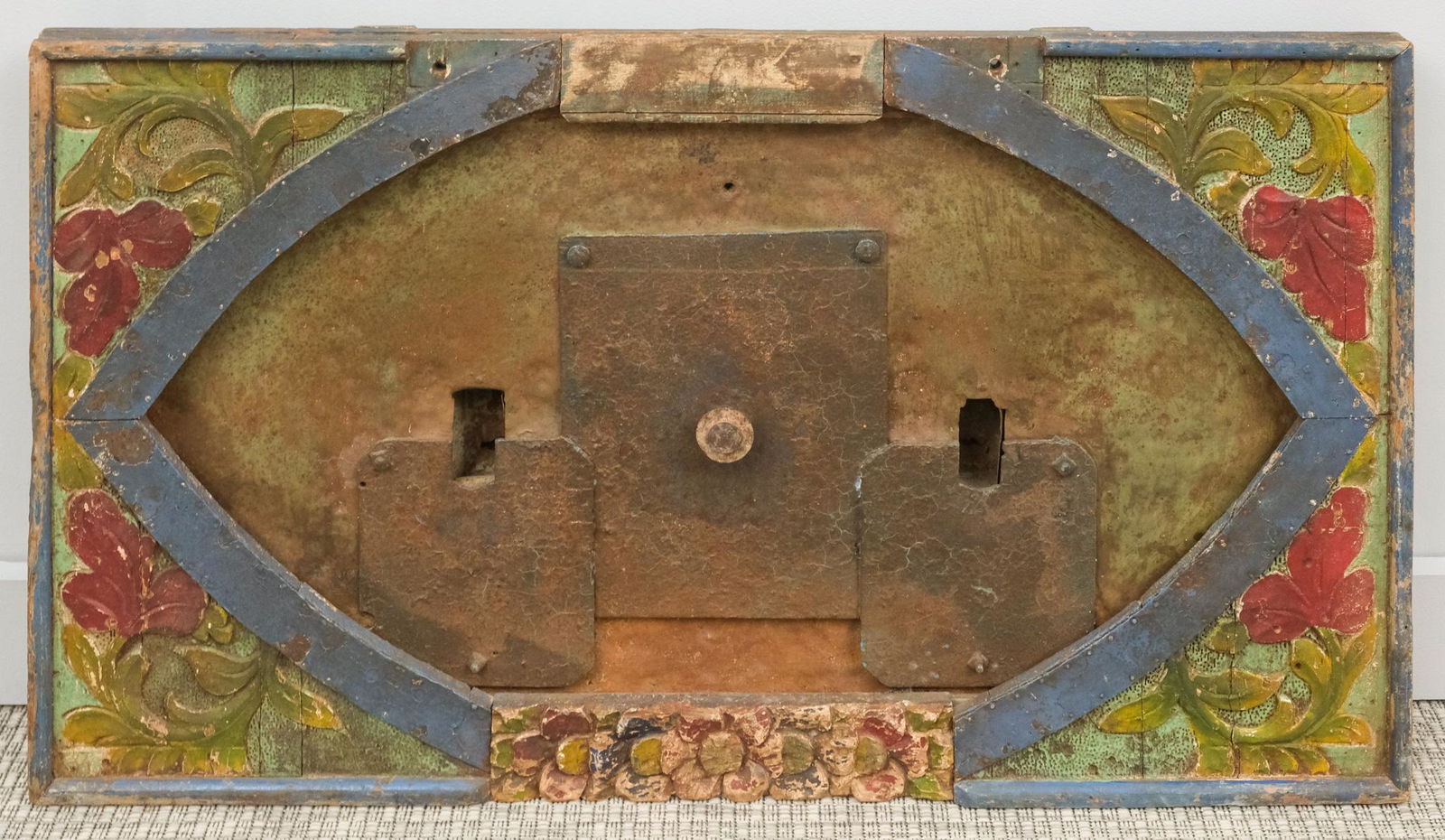 Antique Painted Wood & Iron Game Board (1 of 5)