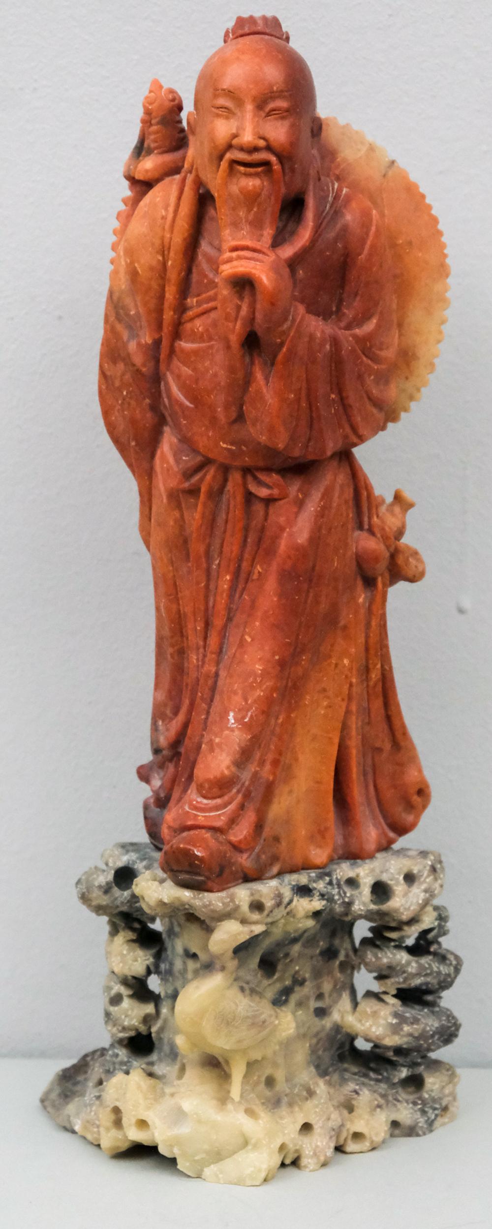 Antique Chinese Soapstone Figural Carving (1 of 11)