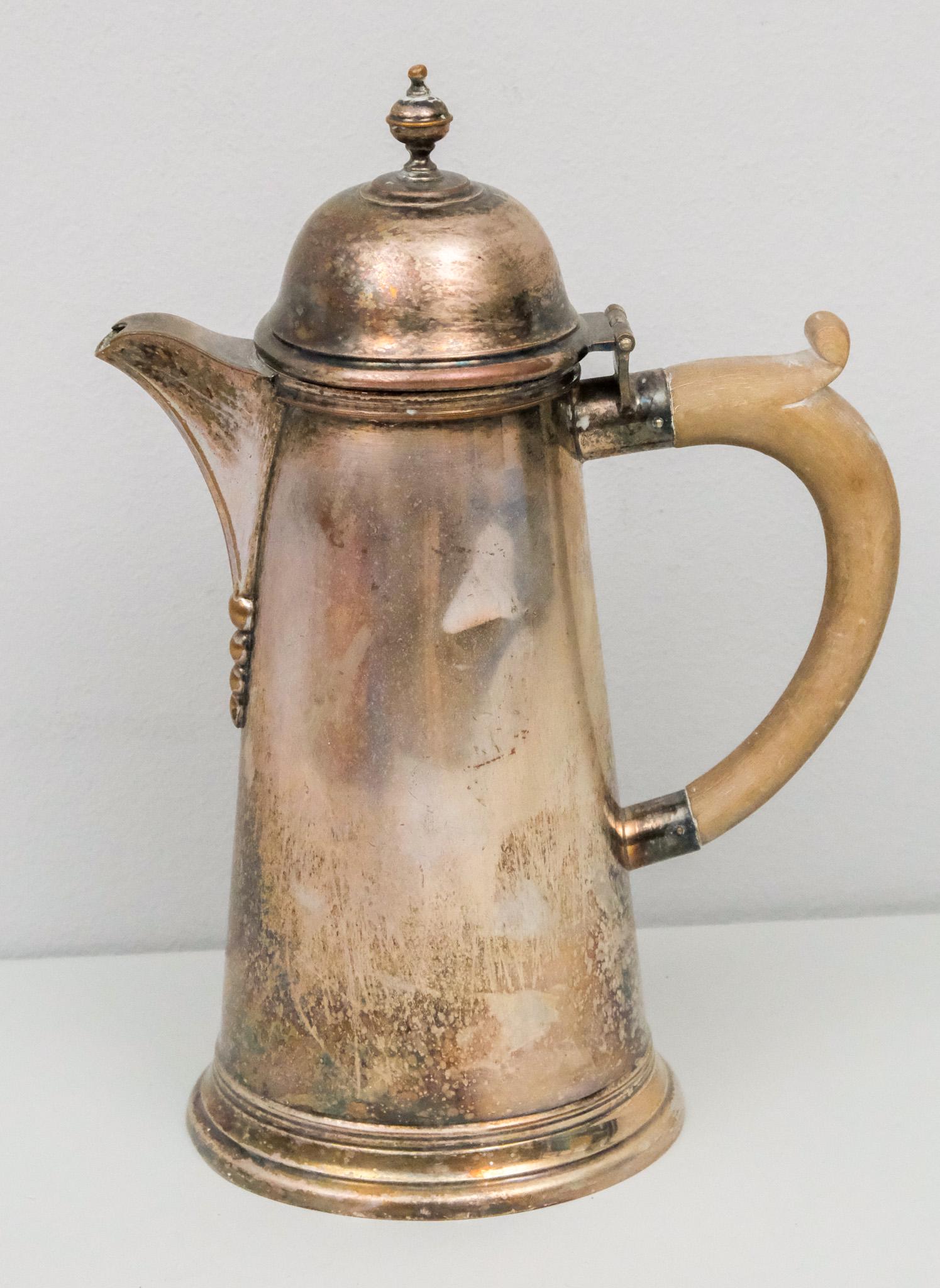 Antique Sheffield Silverplate Coffee Pot (1 of 8)