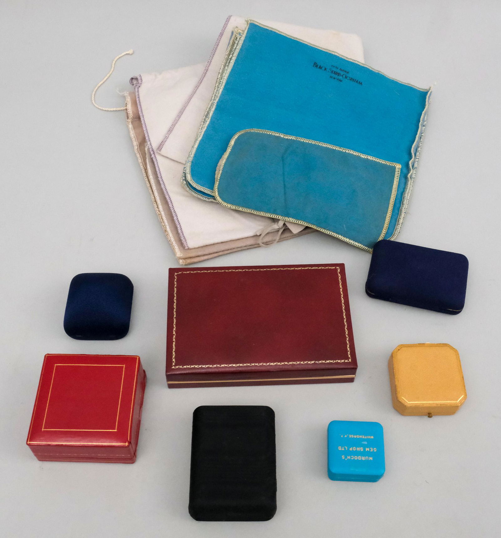 Box of Jewelry & Silverware Bags and Boxes (1 of 1)