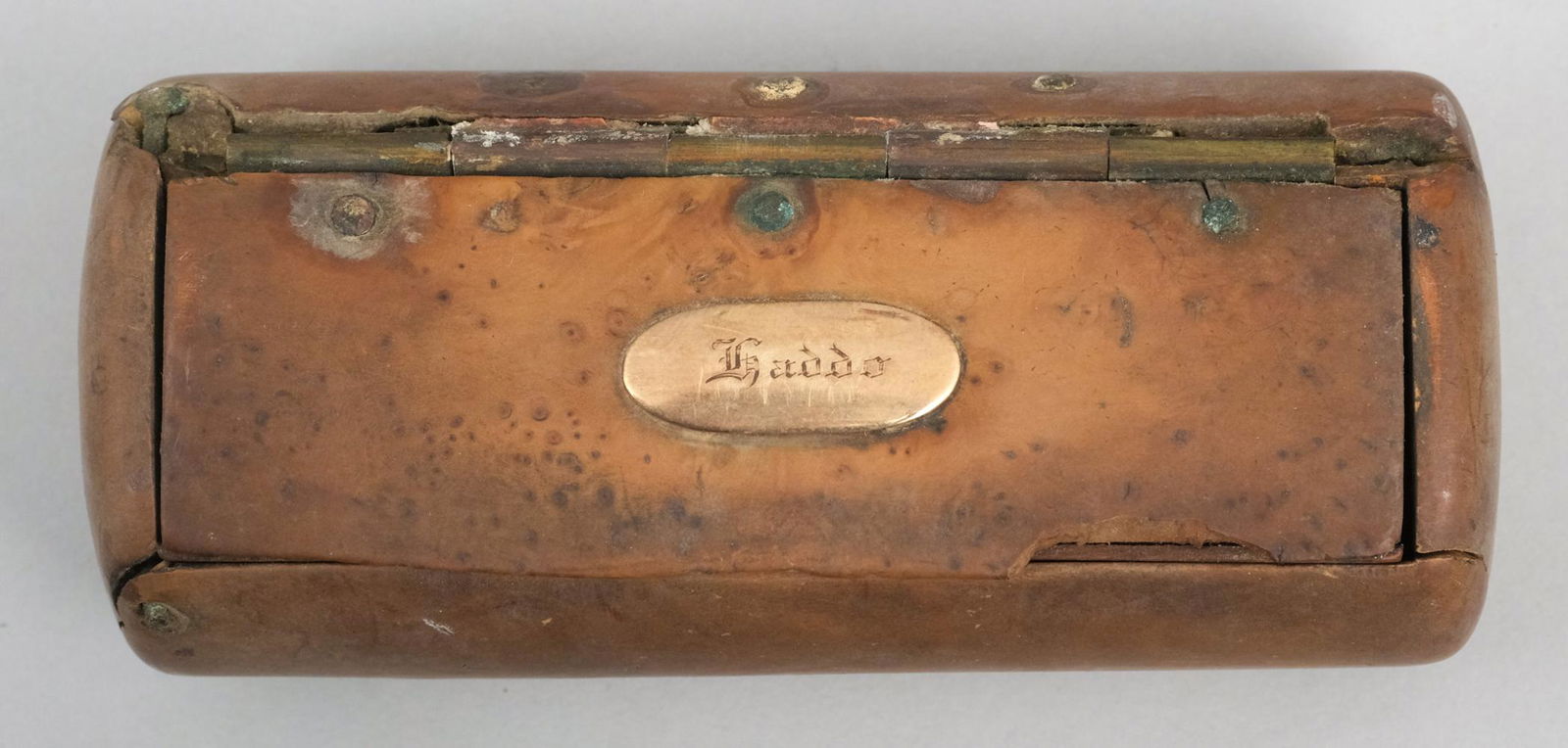 Early Antique Burl Wood Snuff or Tobacco Box (1 of 6)