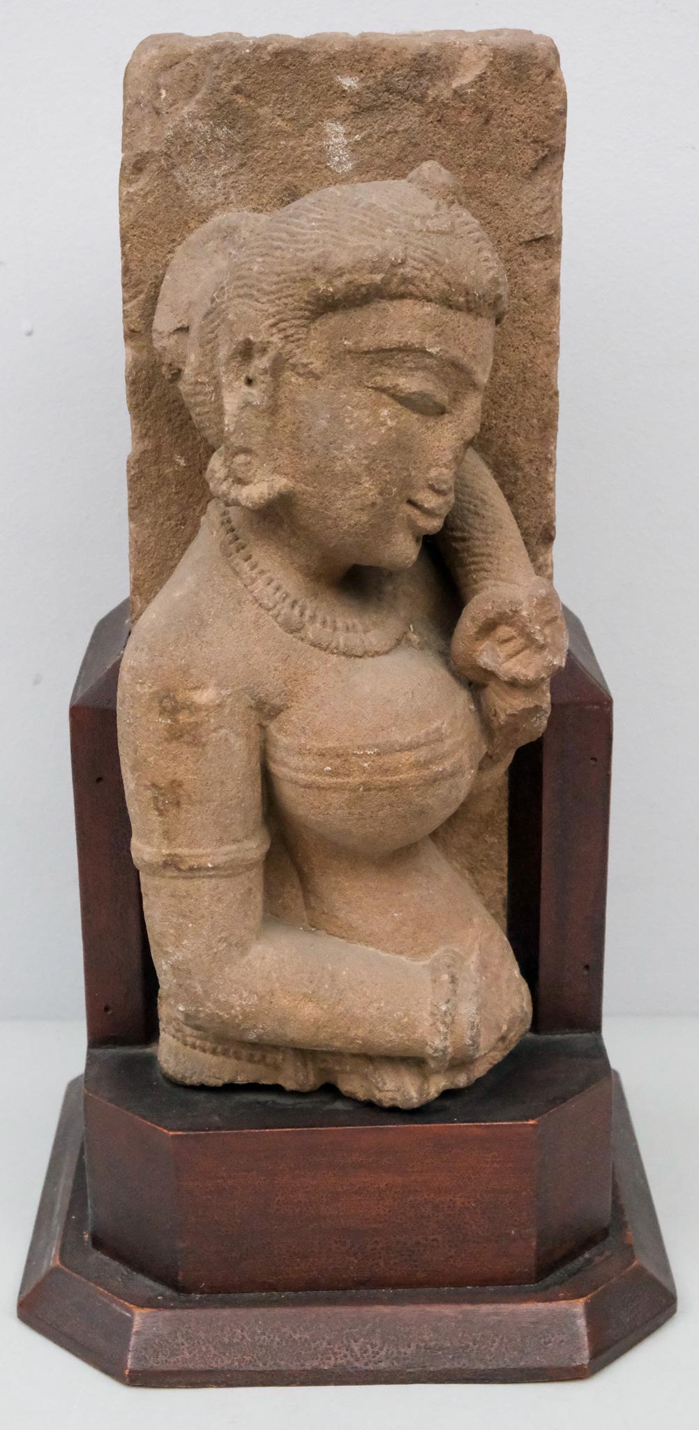 Ancient Indian Sandstone High Relief Figure (1 of 10)
