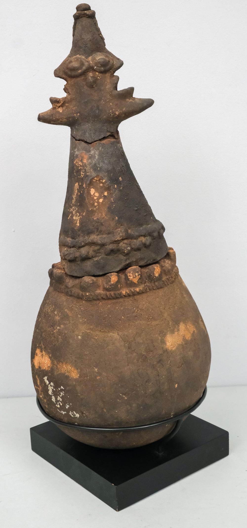 Ancient Large Terracotta Koma Lidded Vessel (1 of 9)