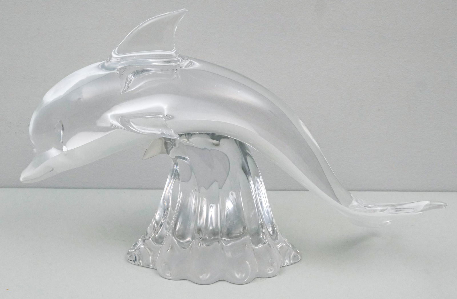 Large Art Glass Murano Style Dolphin Figurine (1 of 10)