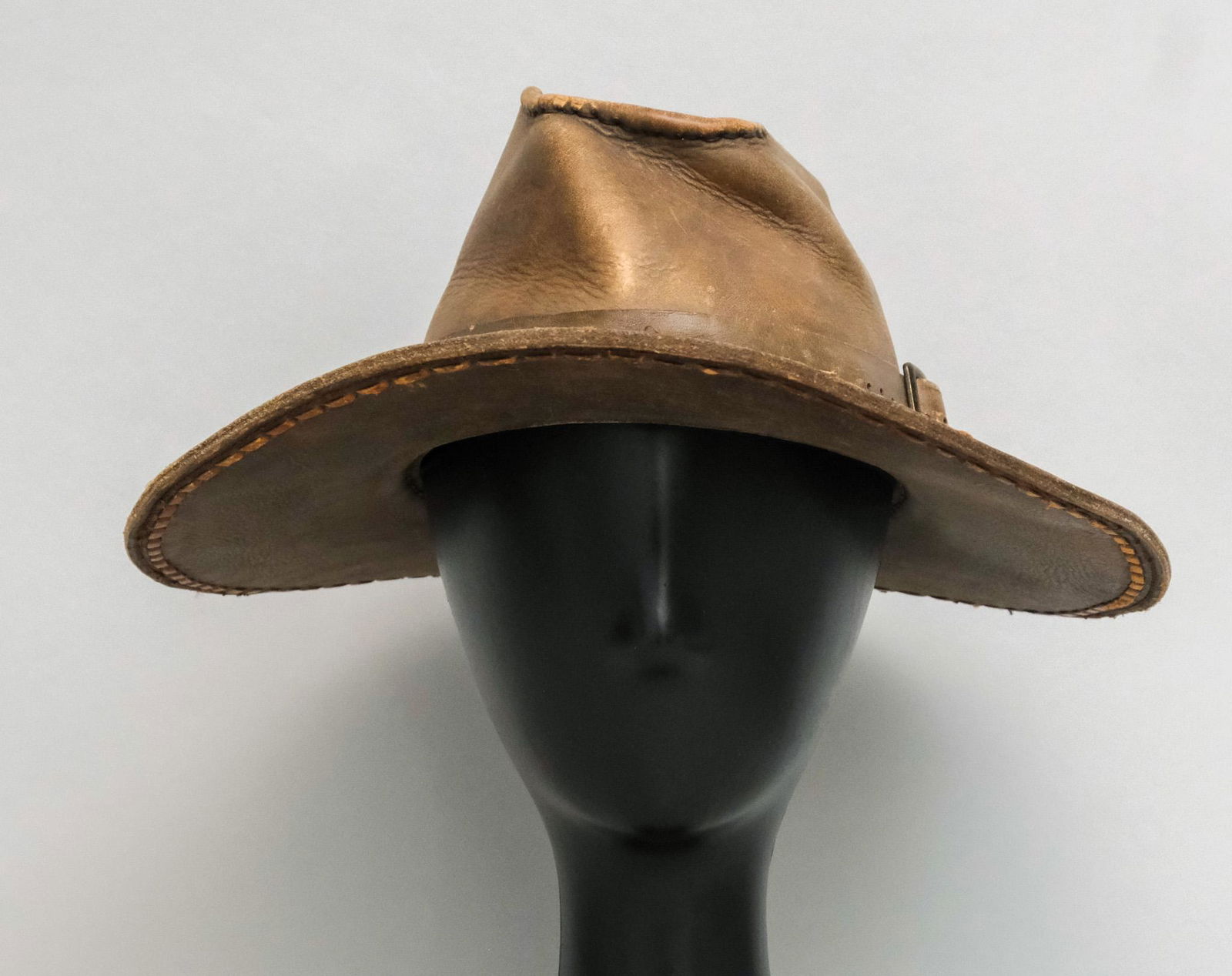 Vintage Leather Outback Hat (1 of 6)