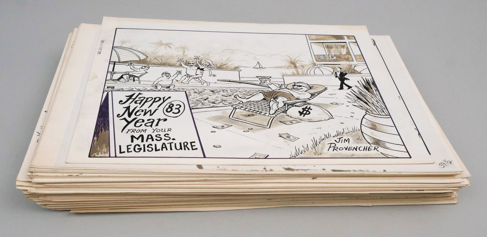 Lot of Political Cartoons (Massachusetts) (1 of 5)