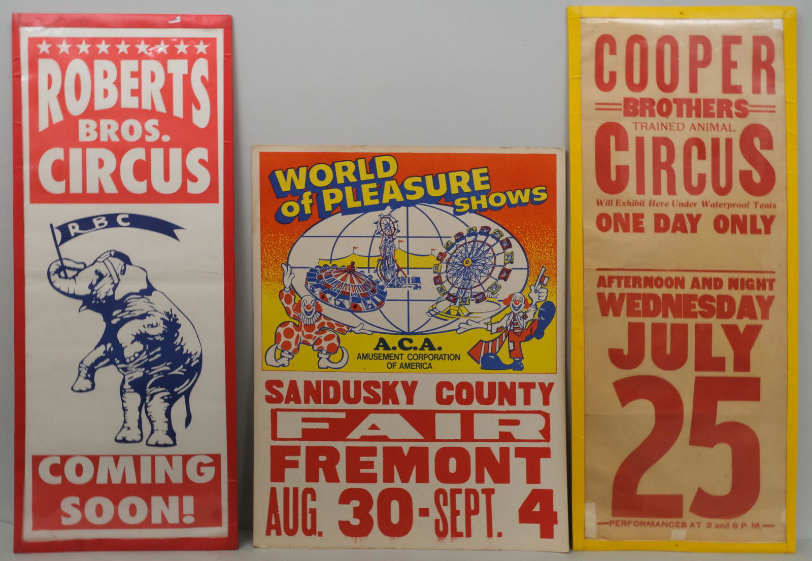 Lot of 3 Circus Posters (1 of 7)
