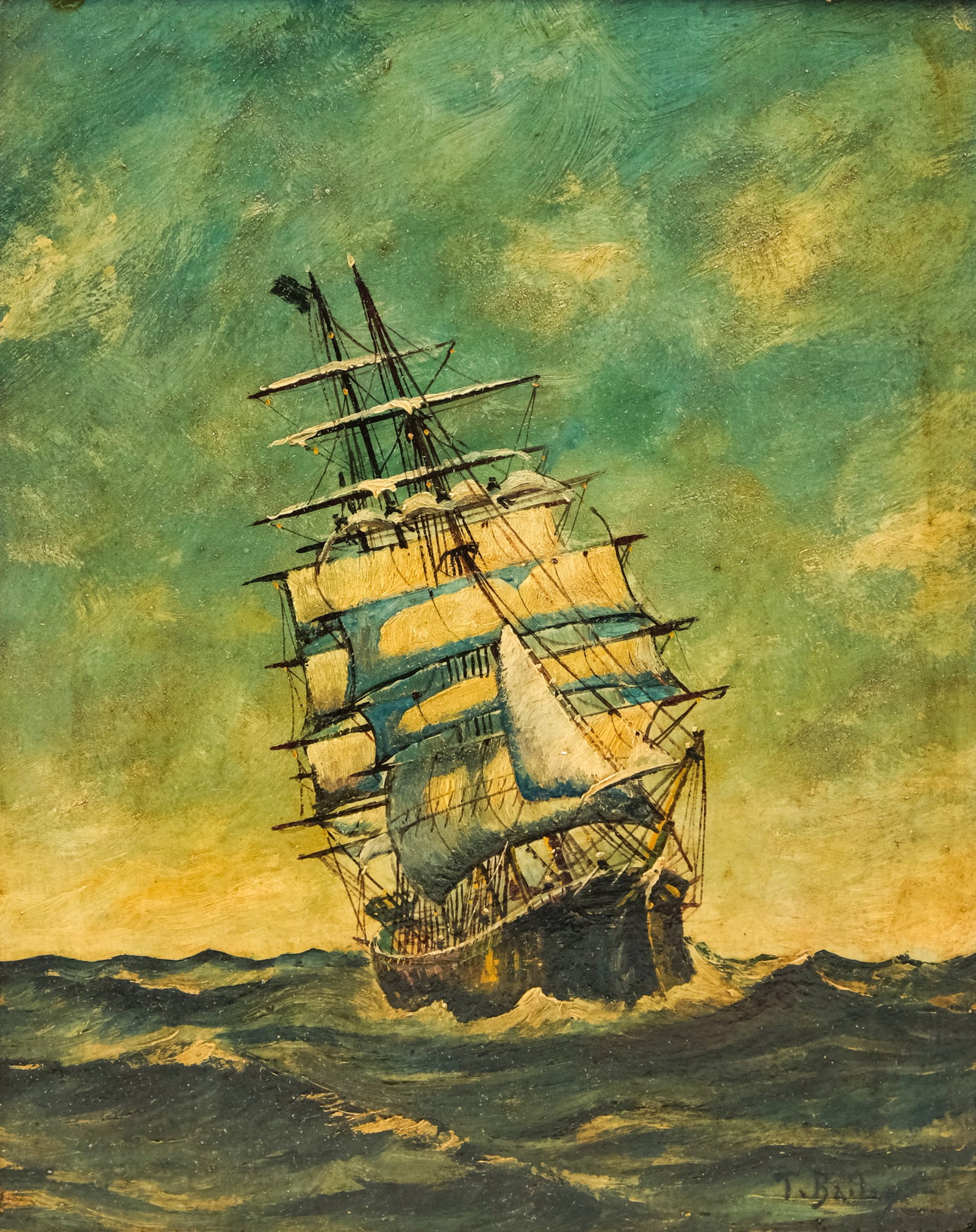 T. Bailey, Ship at Sea (1 of 5)