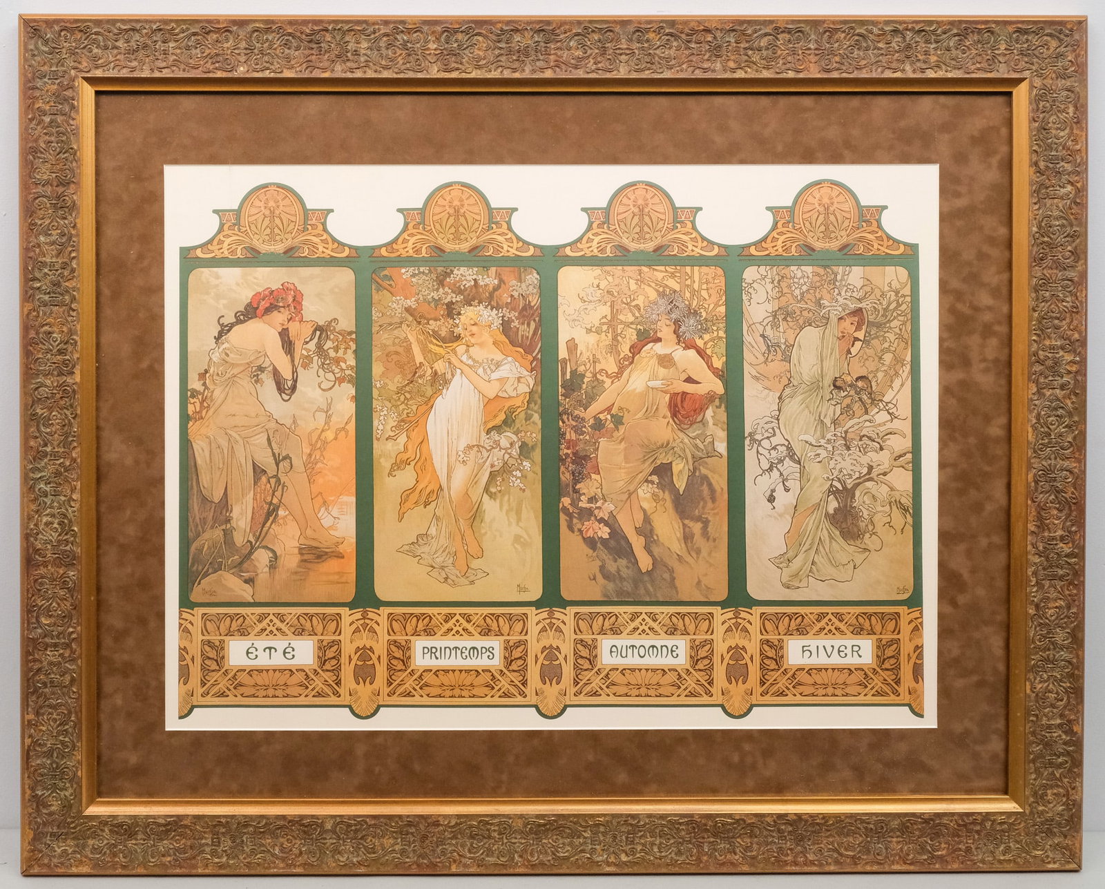 Alphonse Mucha, Four Seasons Print (1 of 4)