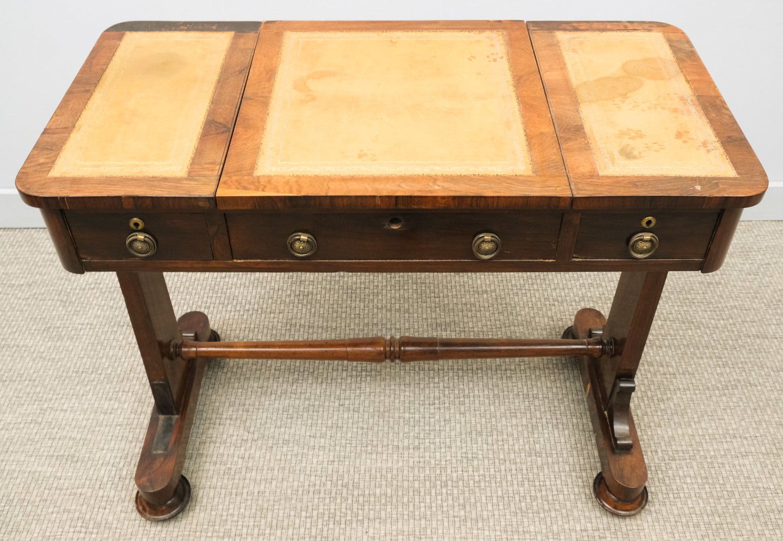 Regency Rosewood Writing Table (1 of 7)