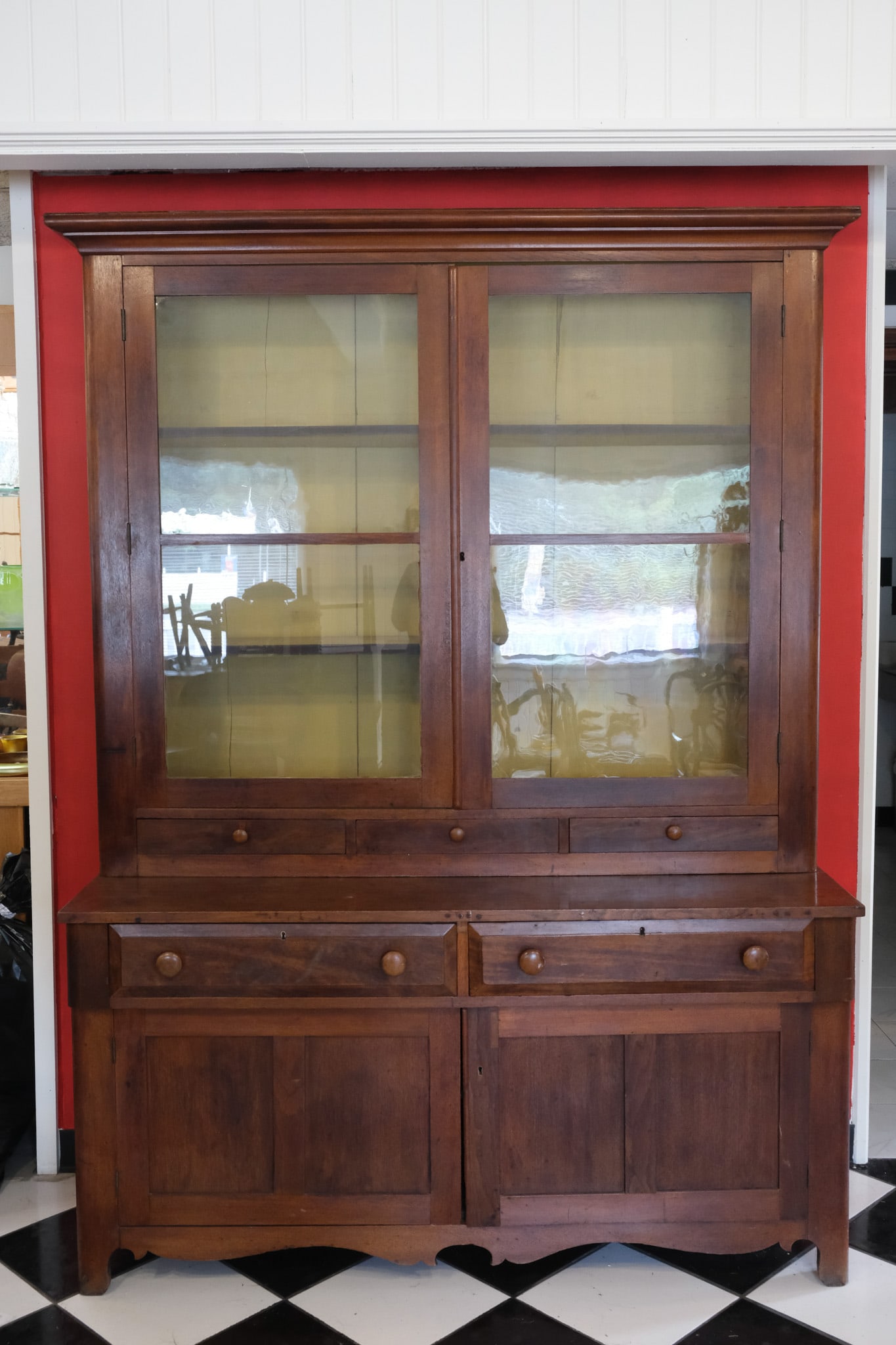 Louis-Philippe Bookcase & Cupboard (1 of 6)