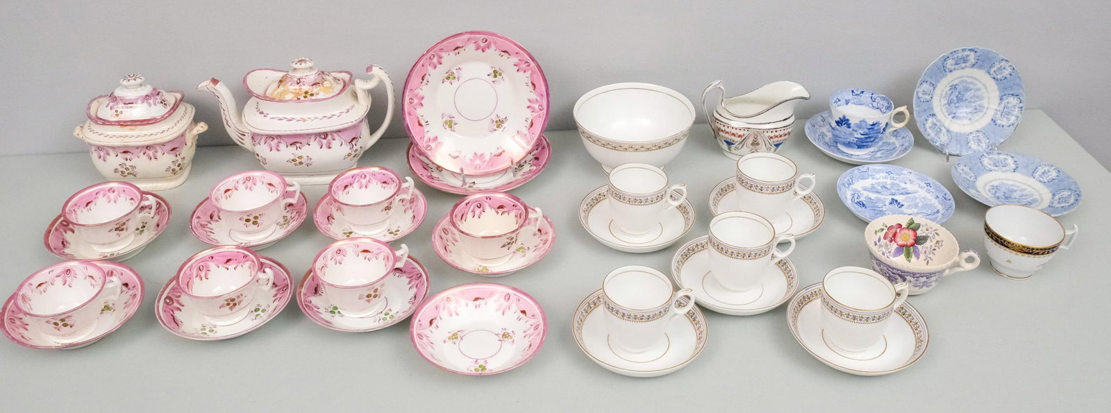Large Group of English Soft Paste Porcelain (1 of 14)