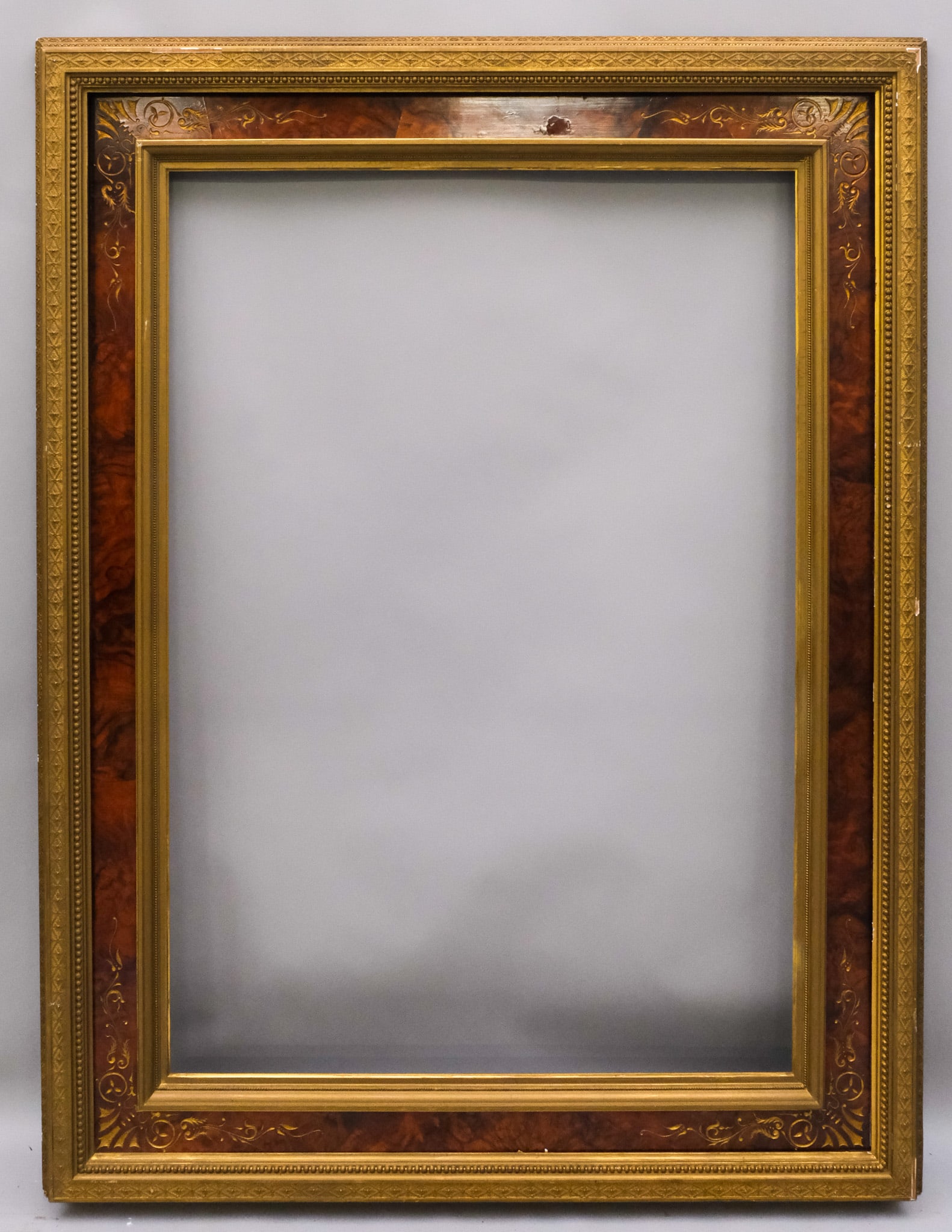 Aesthetic Movement Gilt & Burl Frame 32" x 46" (1 of 5)