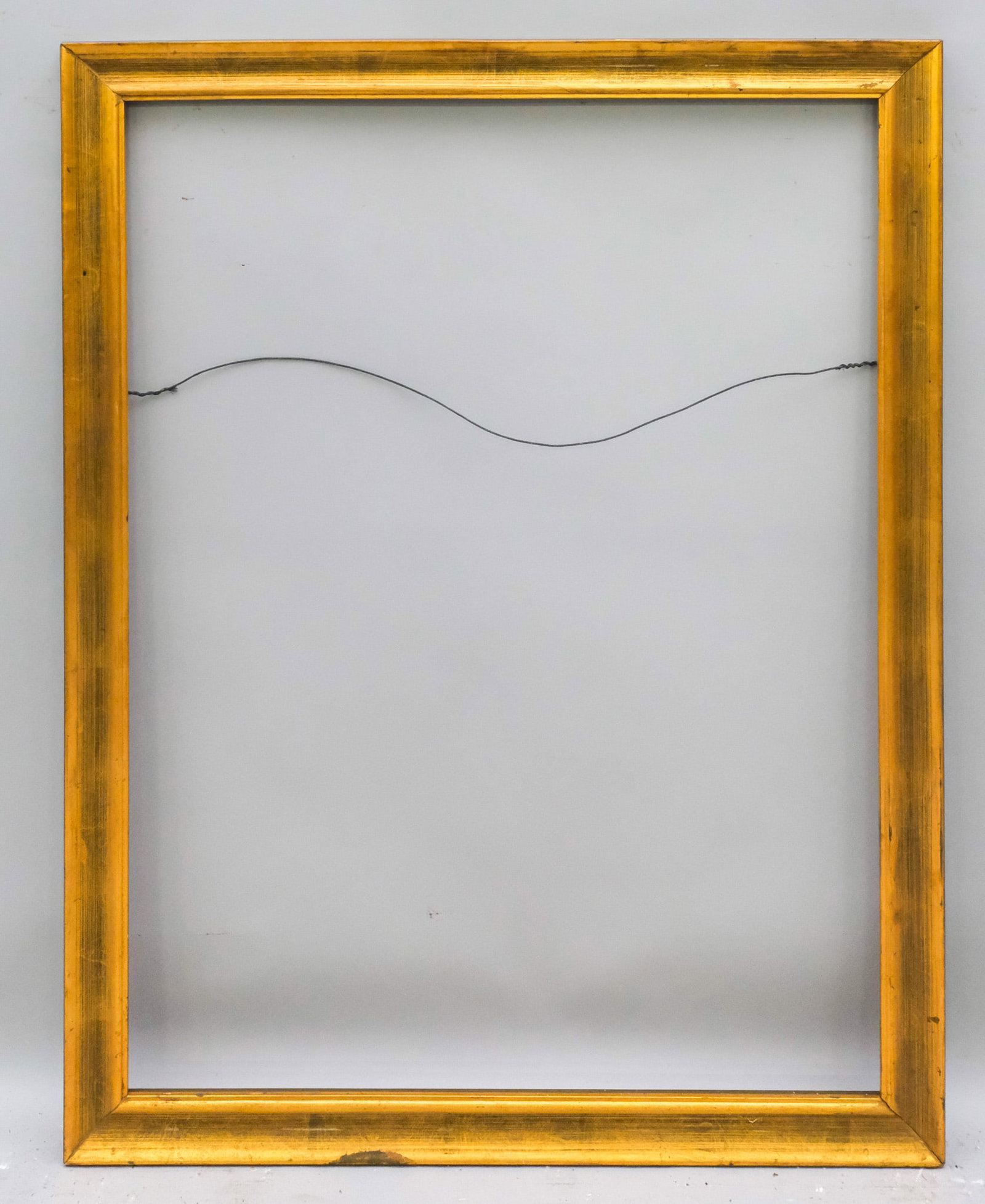 Custom Giltwood Frame 30" x 40": American, 20th century, in a great standard size. Overall 34 1/2" x 44 1/2", Rabbet 30" x 40", Molding 2 1/2".