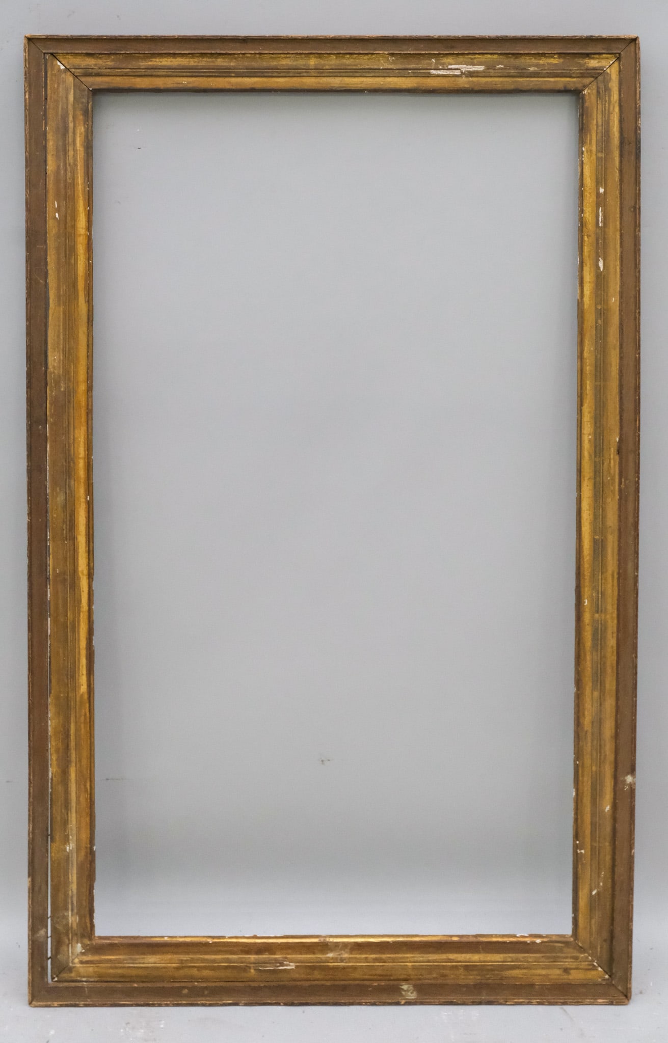 American Giltwood Frame 20" x 36": American, ca. 1860. Overall 24 1/2" x 40 1/2", Rabbet 20" x 36", Molding 2 1/2".